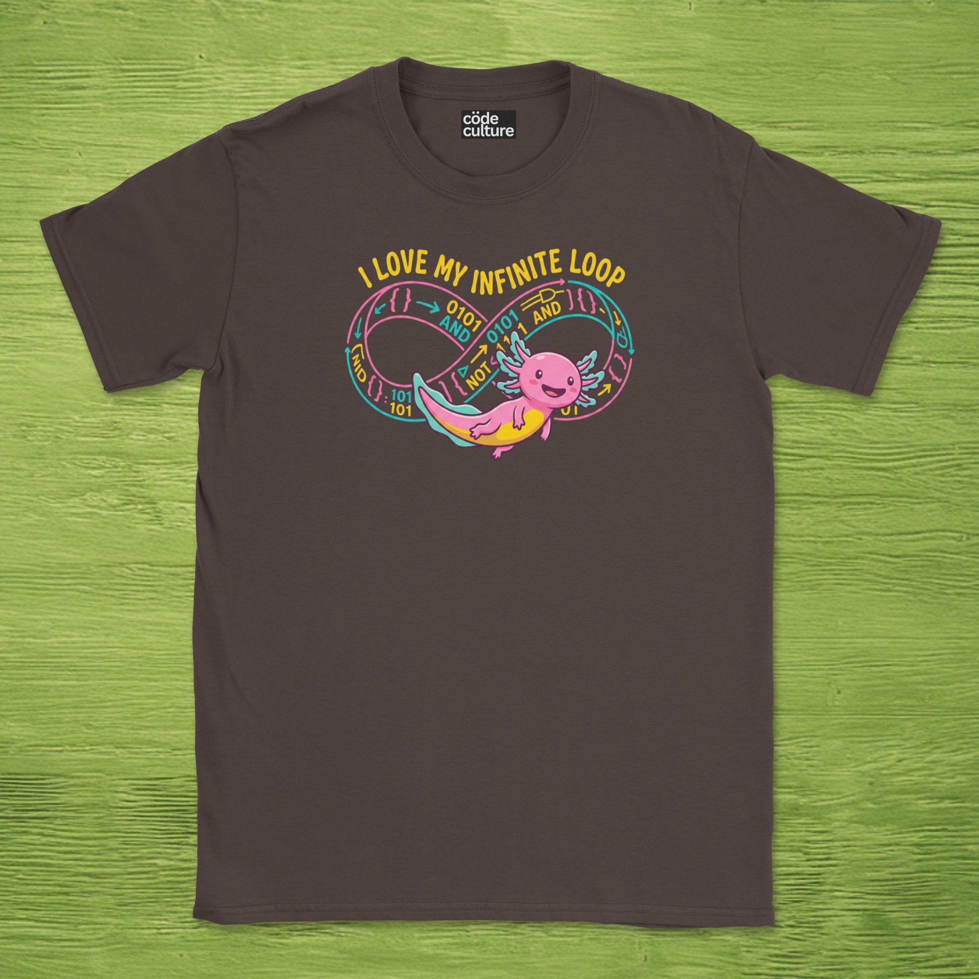 nerdy coder axolotl shirt