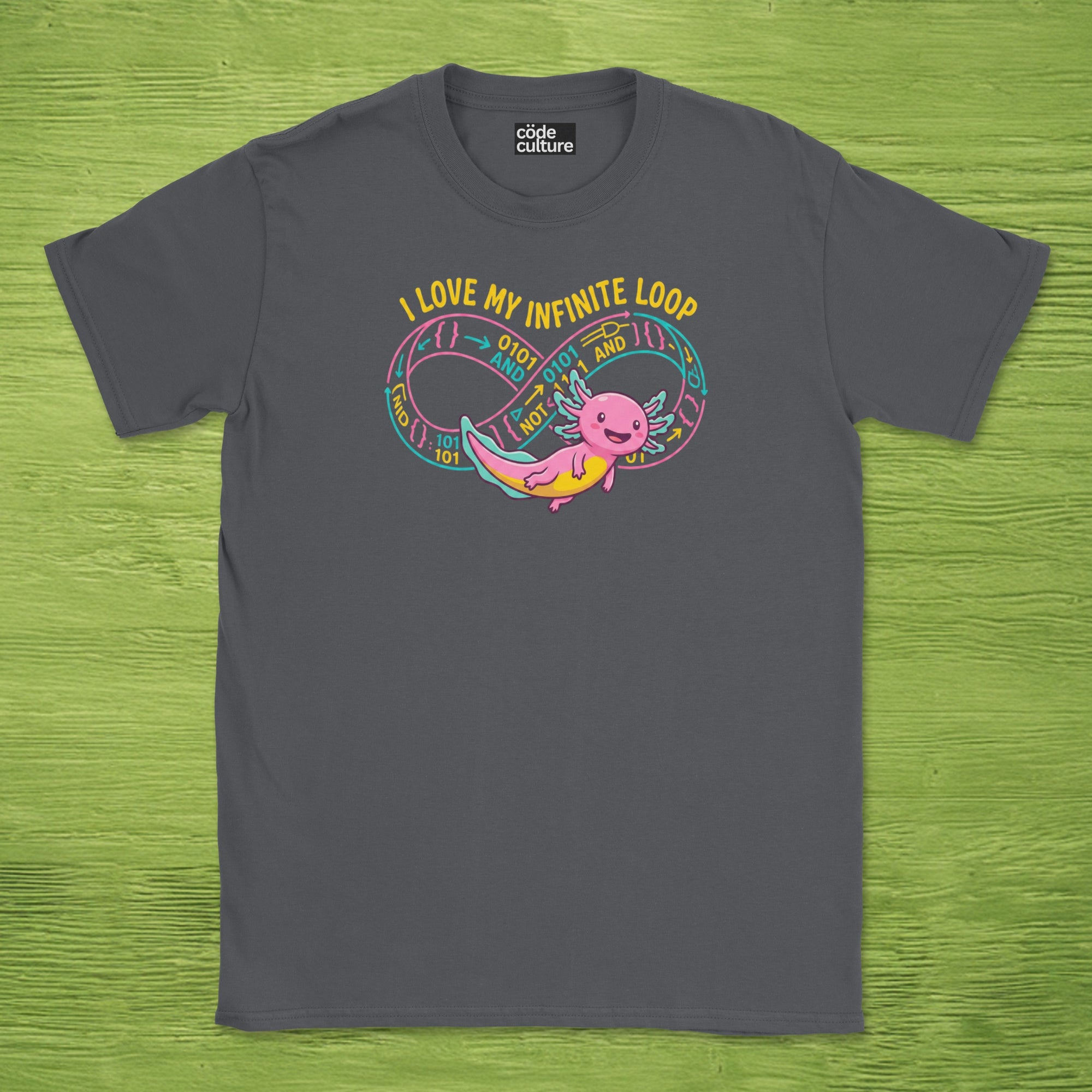 nerdy coder axolotl shirt
