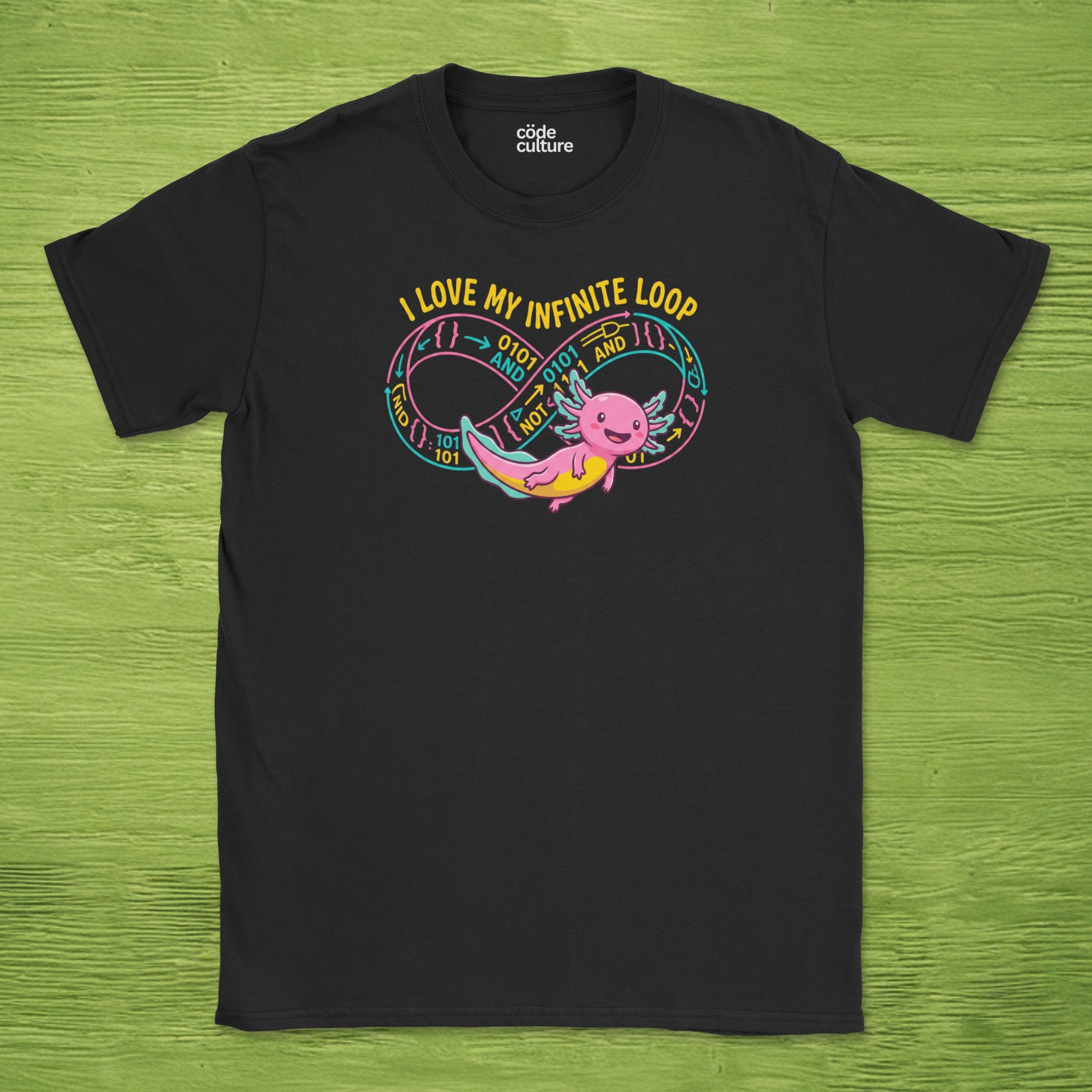 nerdy coder axolotl shirt