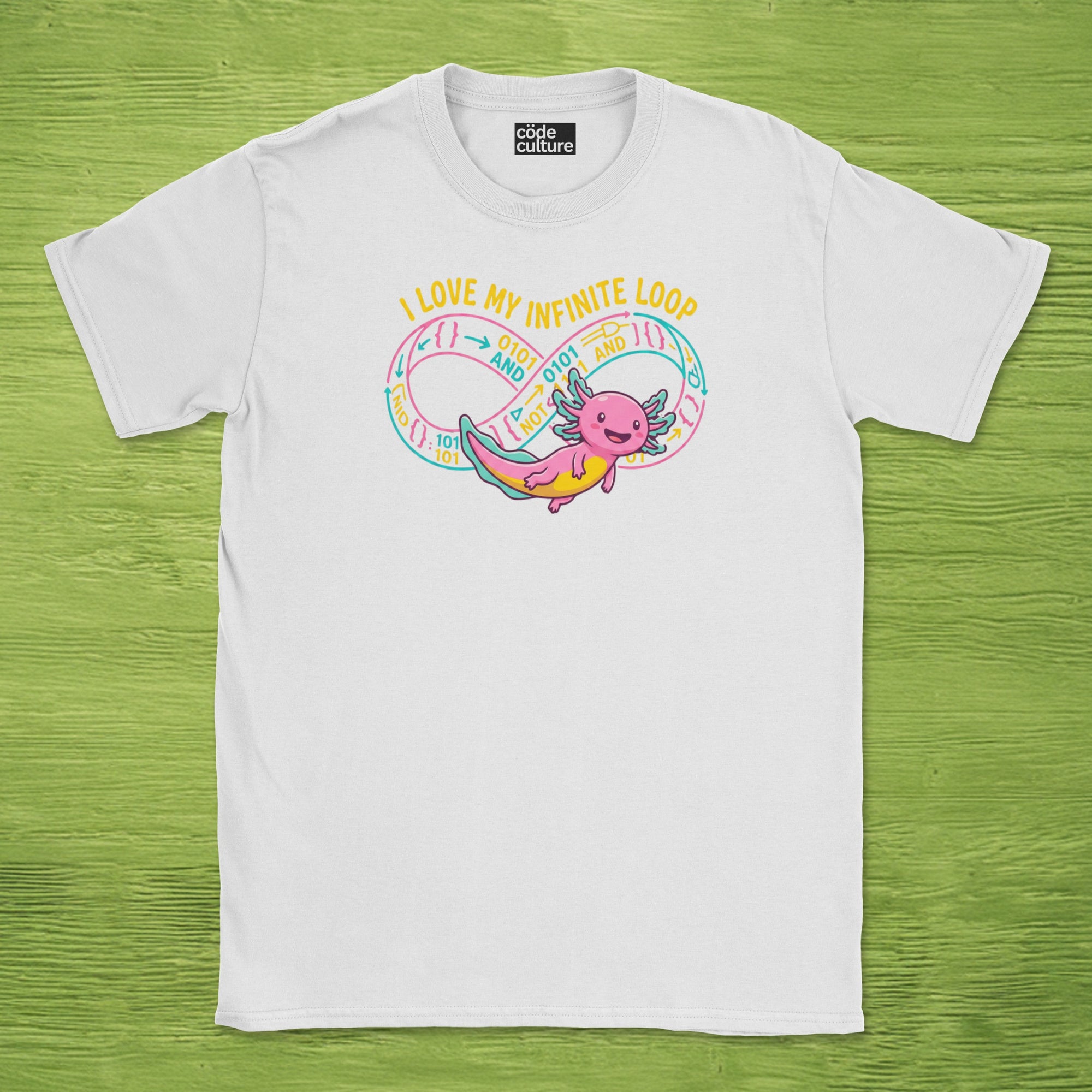 nerdy coder axolotl shirt