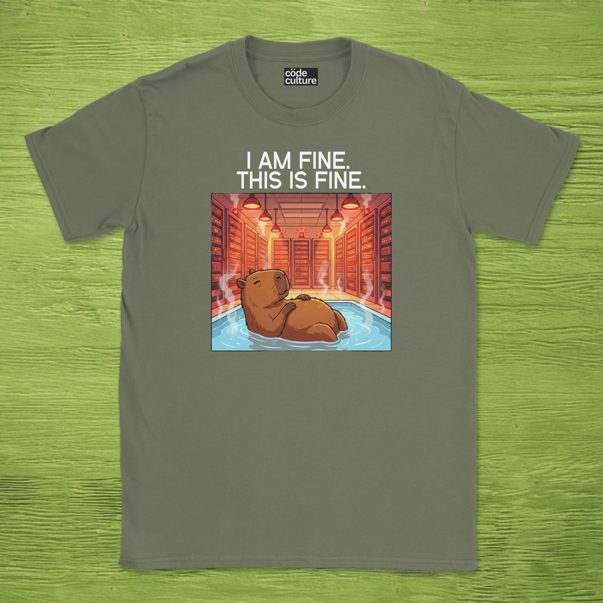 i am fine capybara shirt