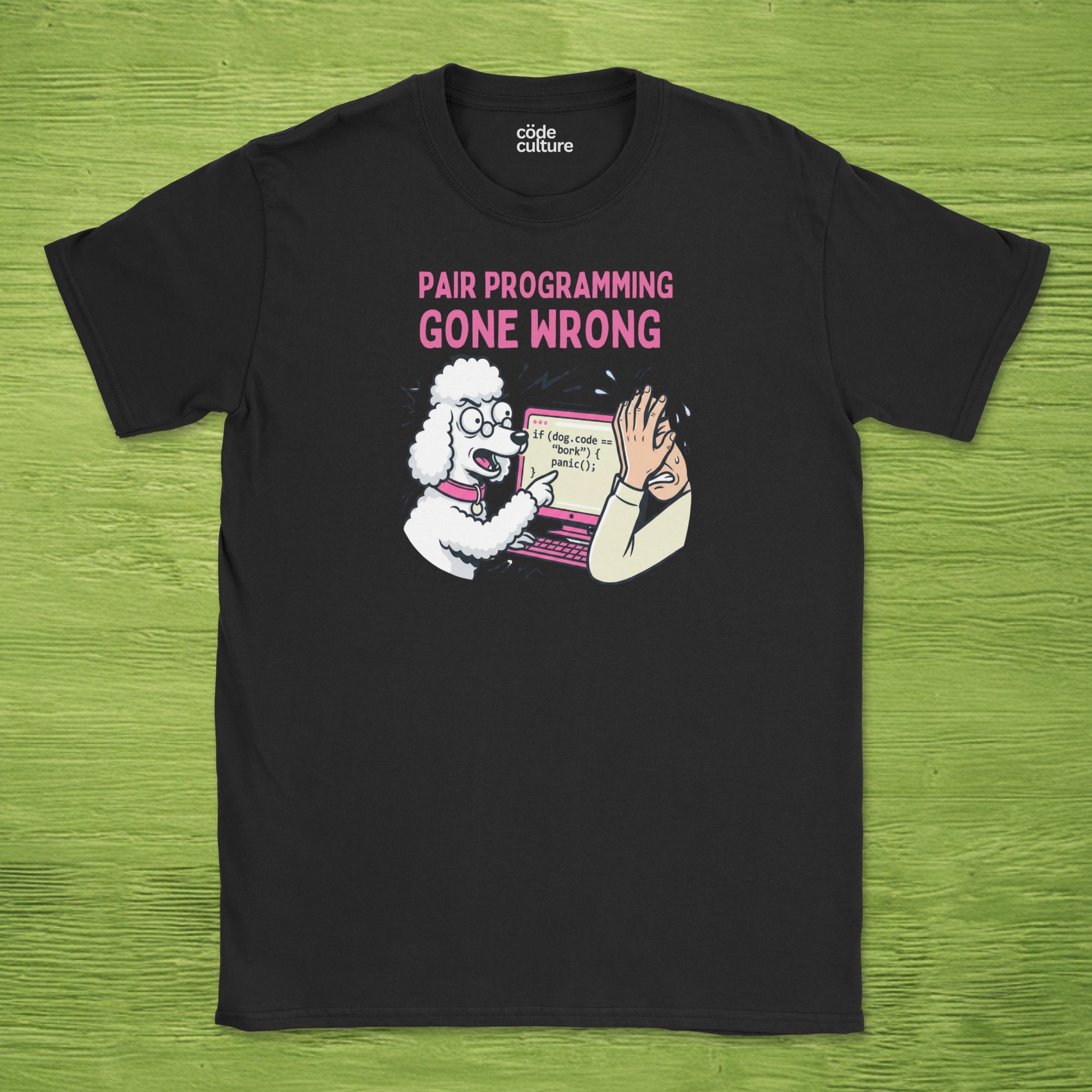 pair programming gone wrong poodle shirt
