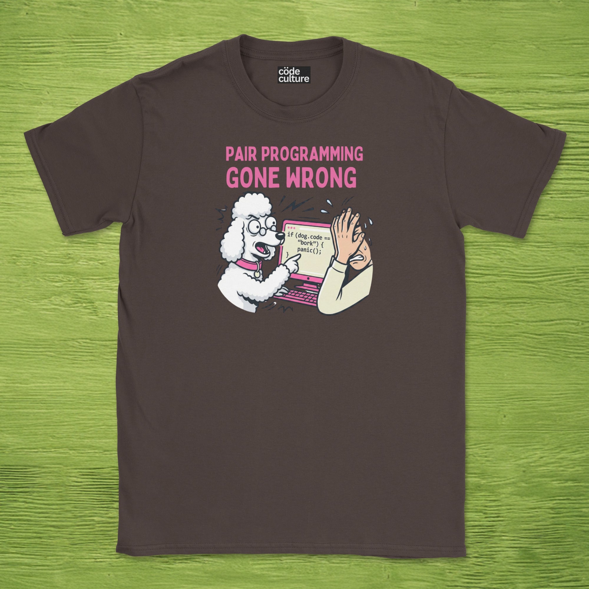 pair programming gone wrong poodle shirt