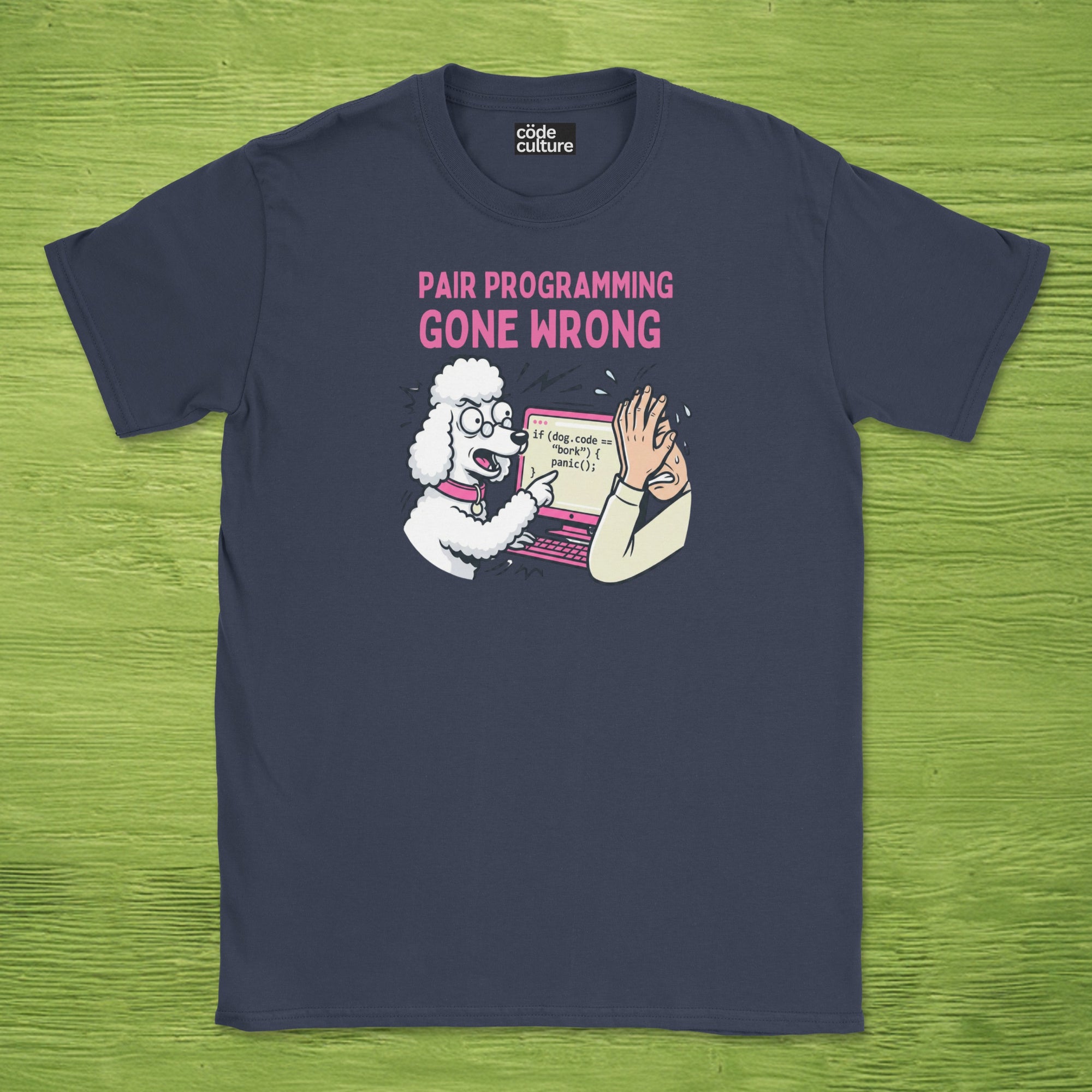 pair programming gone wrong poodle shirt