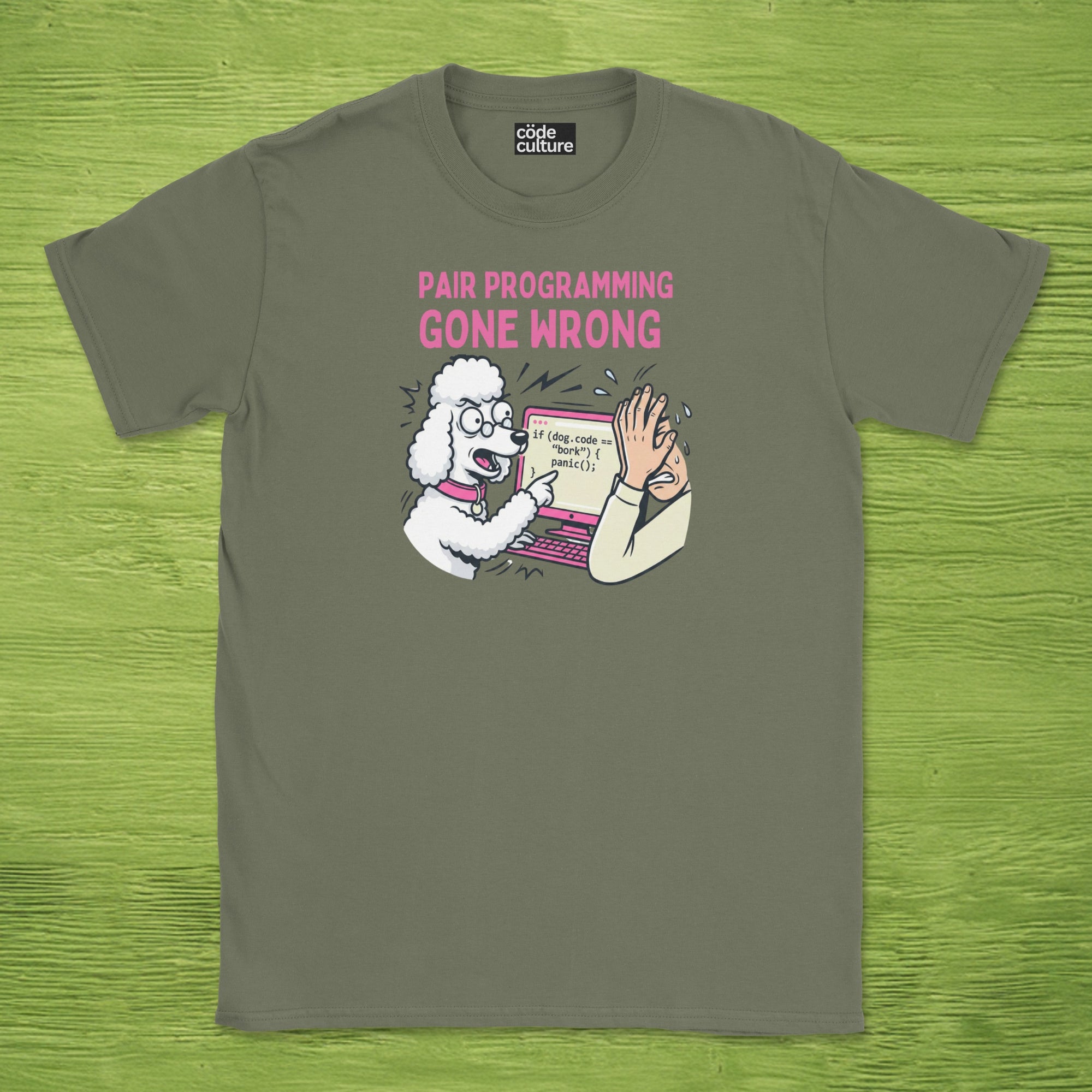 pair programming gone wrong poodle shirt