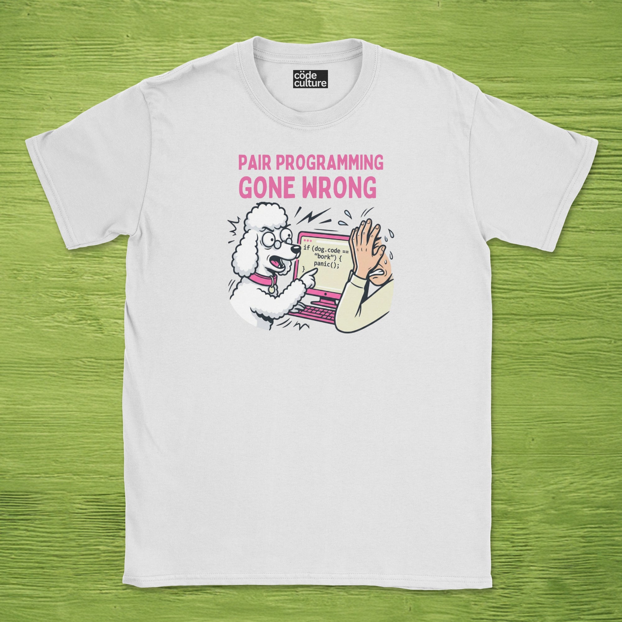 pair programming gone wrong poodle shirt