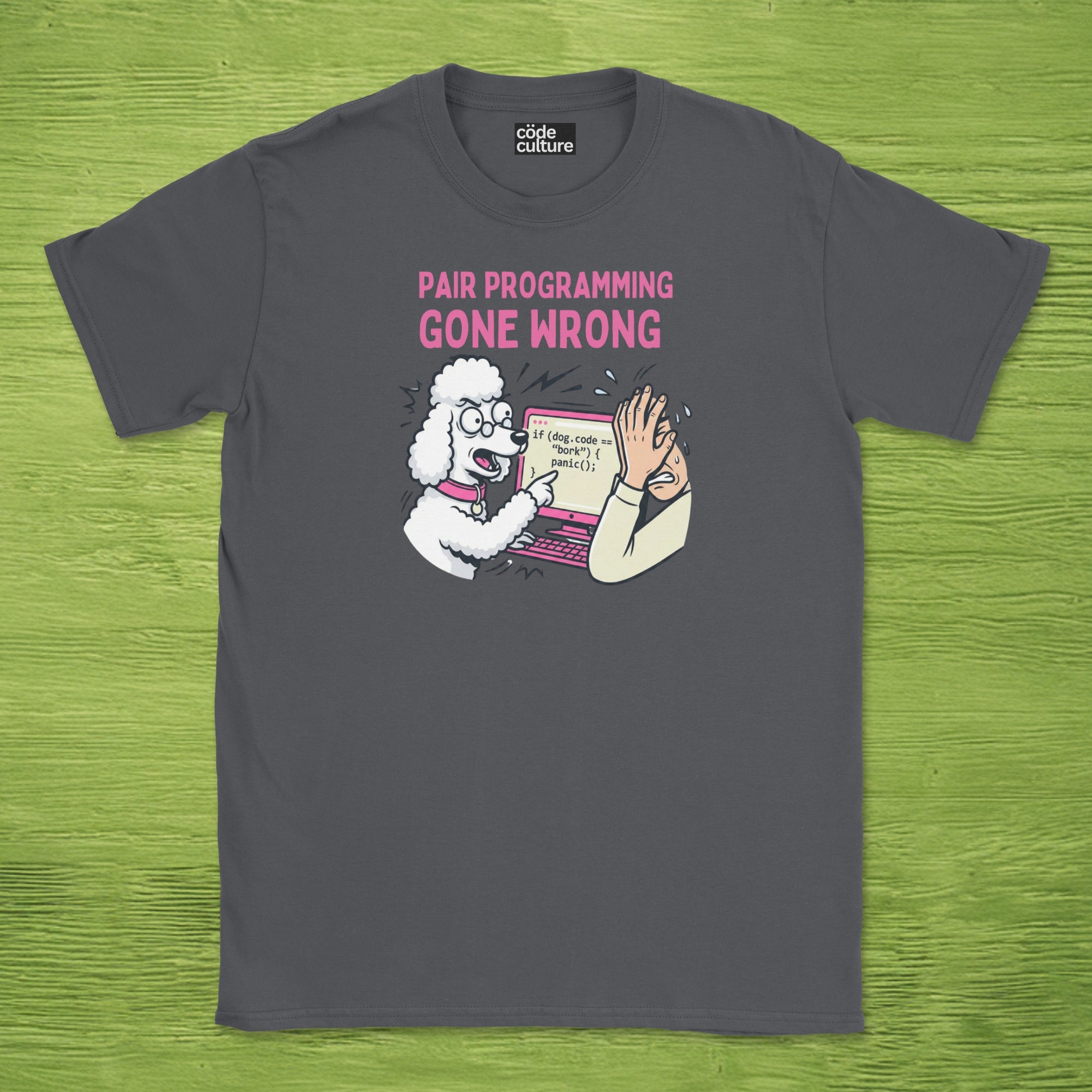 pair programming gone wrong poodle shirt