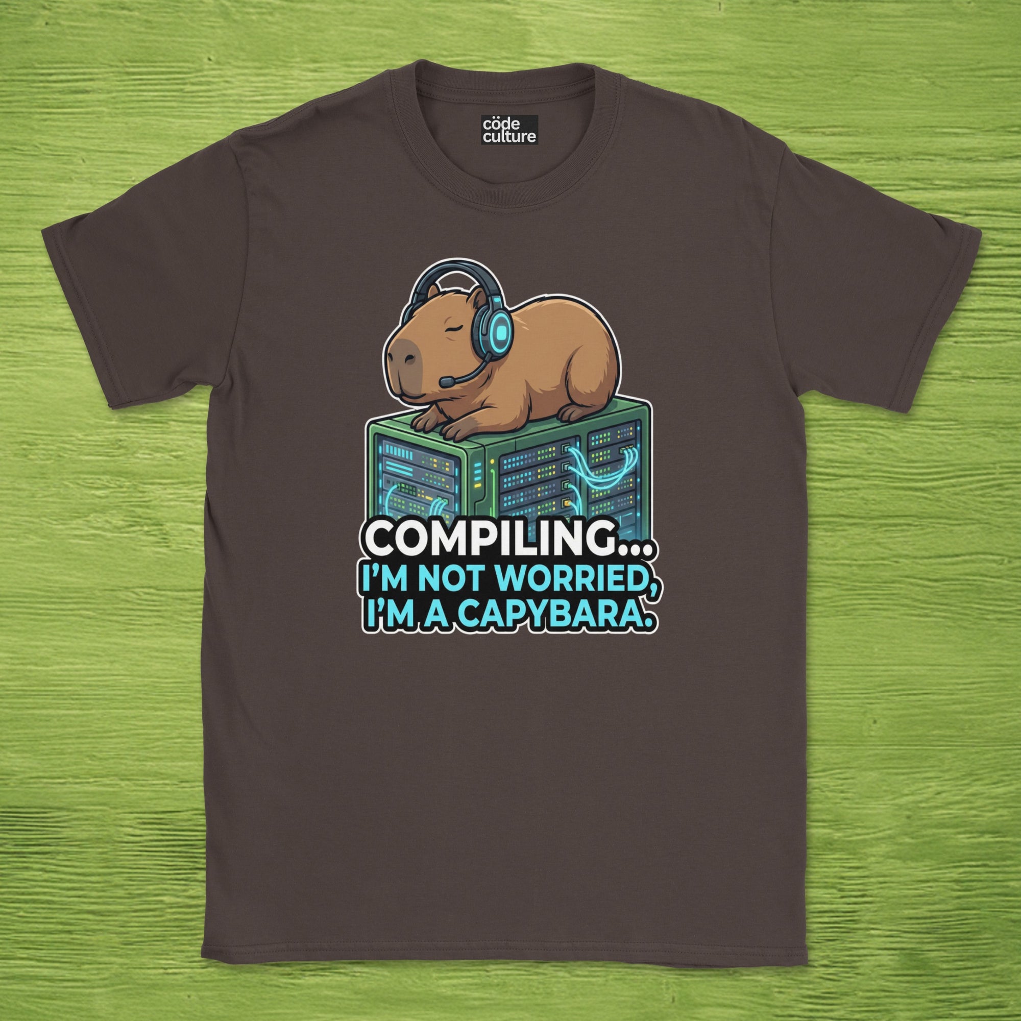 compiling im a capybara shirt