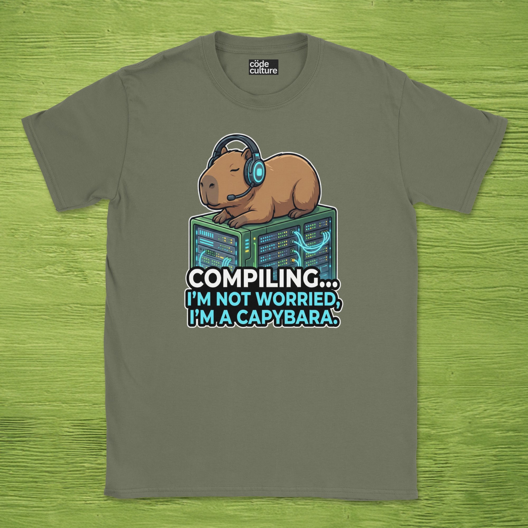 compiling im a capybara shirt