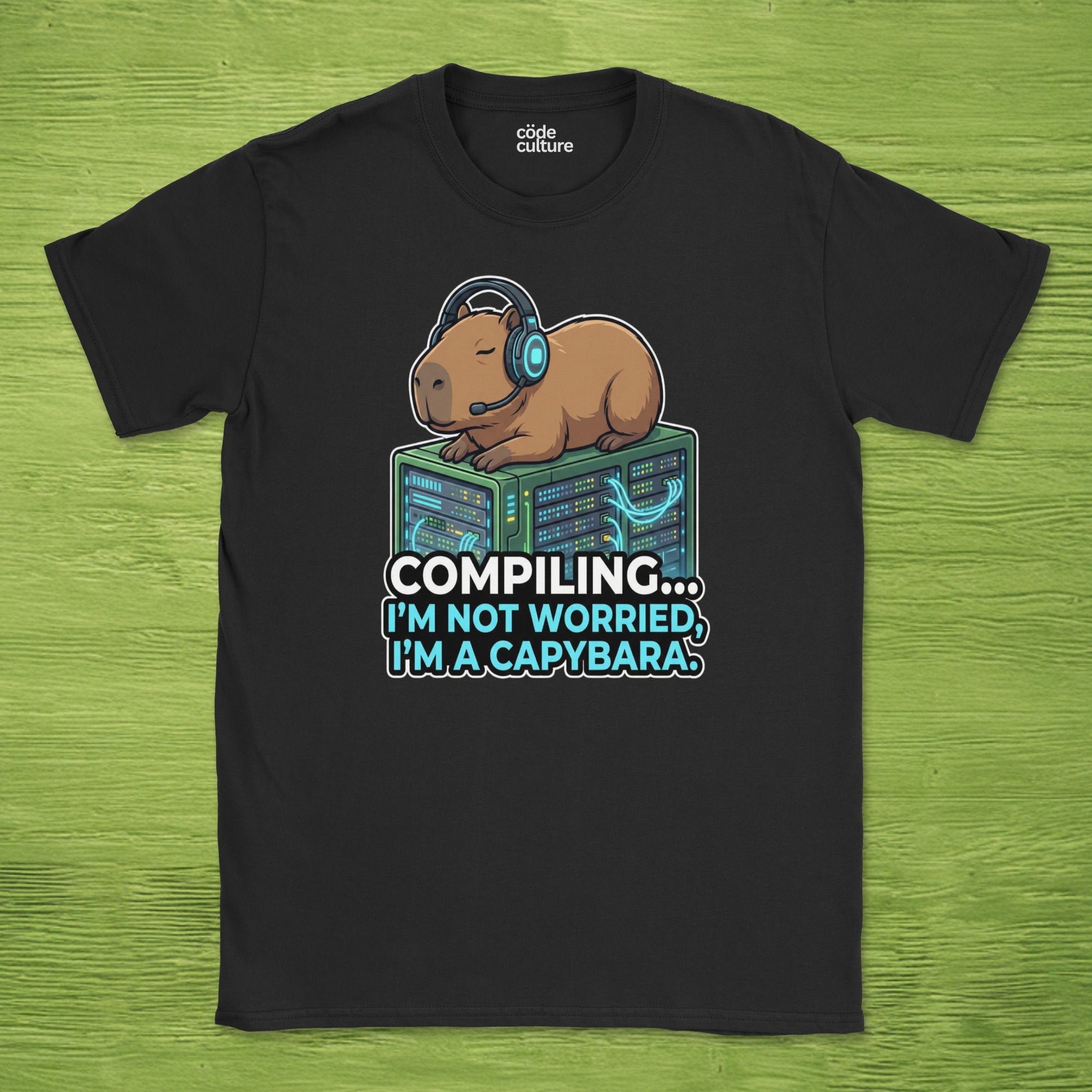 compiling im a capybara shirt