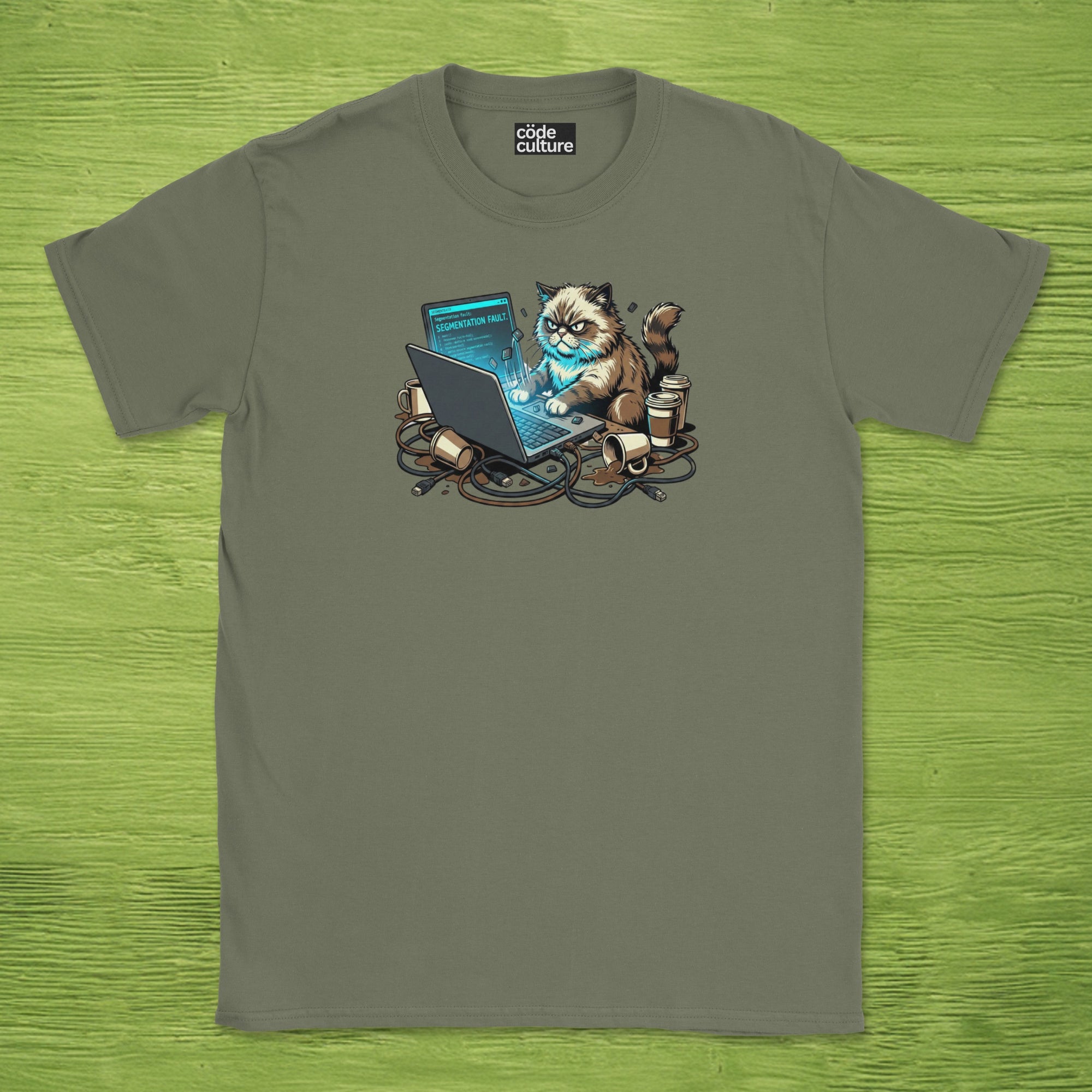 grumpy coder cat shirt