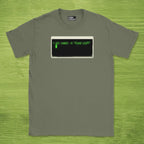 Code Culture git commit -m "fixed stuff" shirt funny programmer T-Shirt in Military Green — Code Culture developer clothing