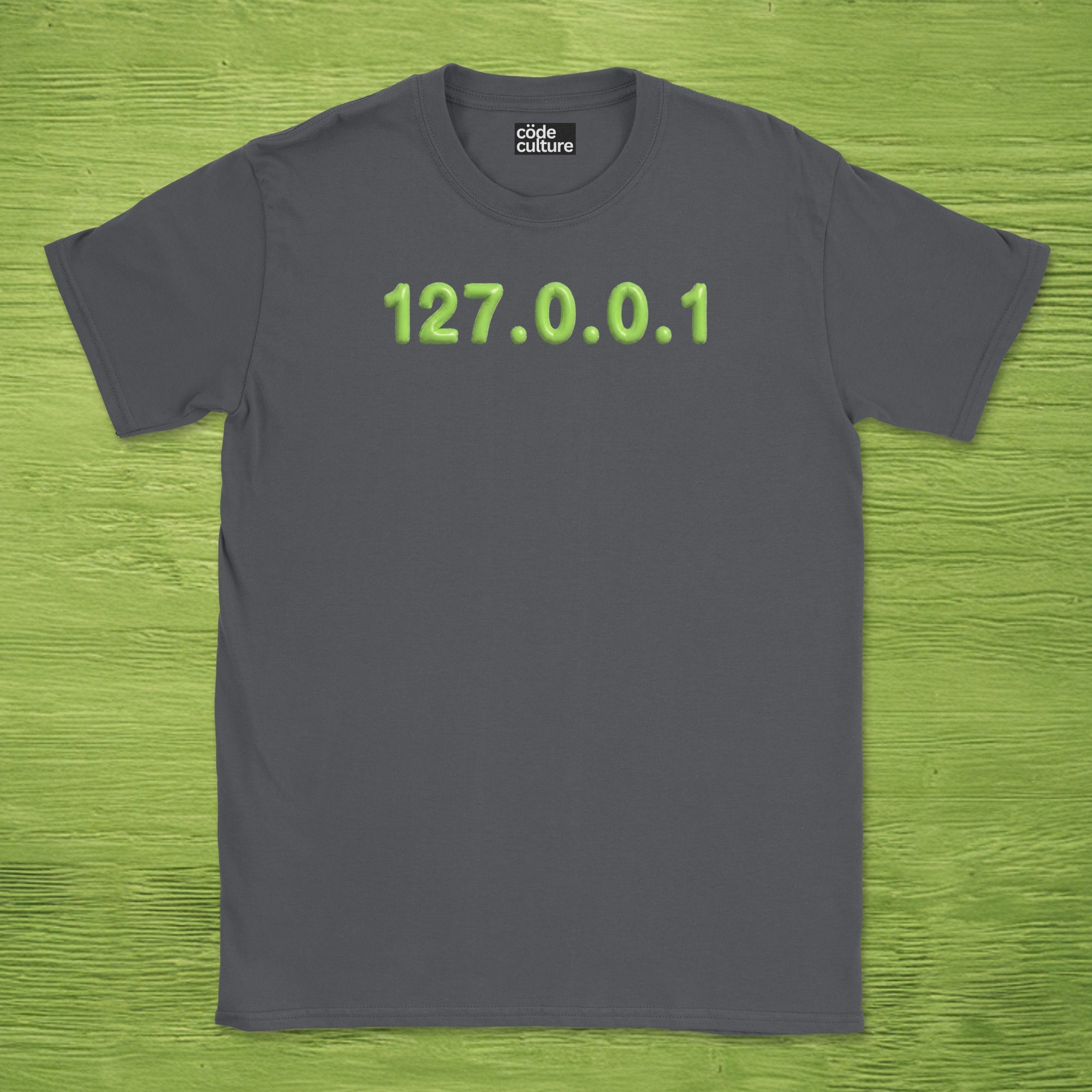 127.0.0.1 puffy text shirt