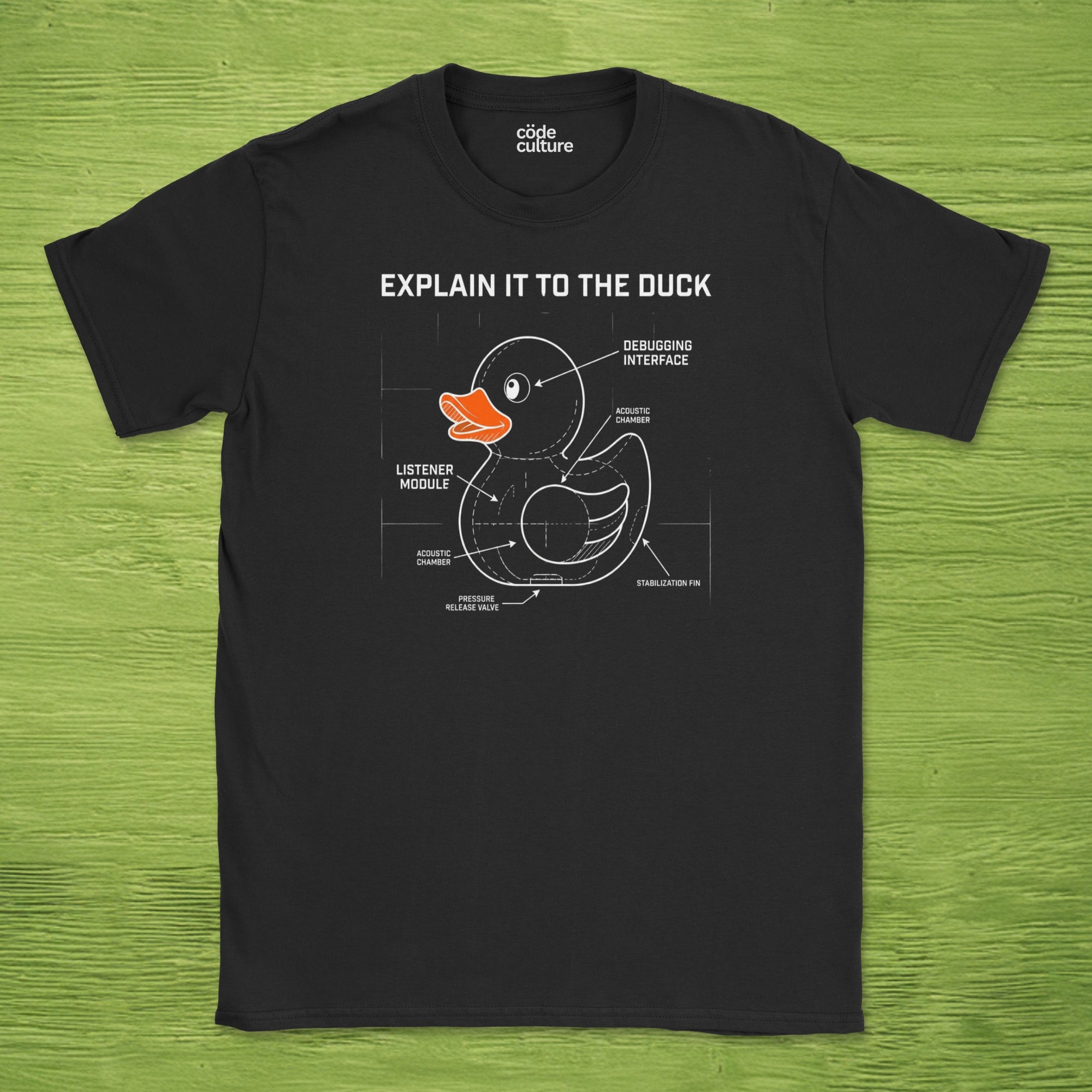 explain it to the duck shirt