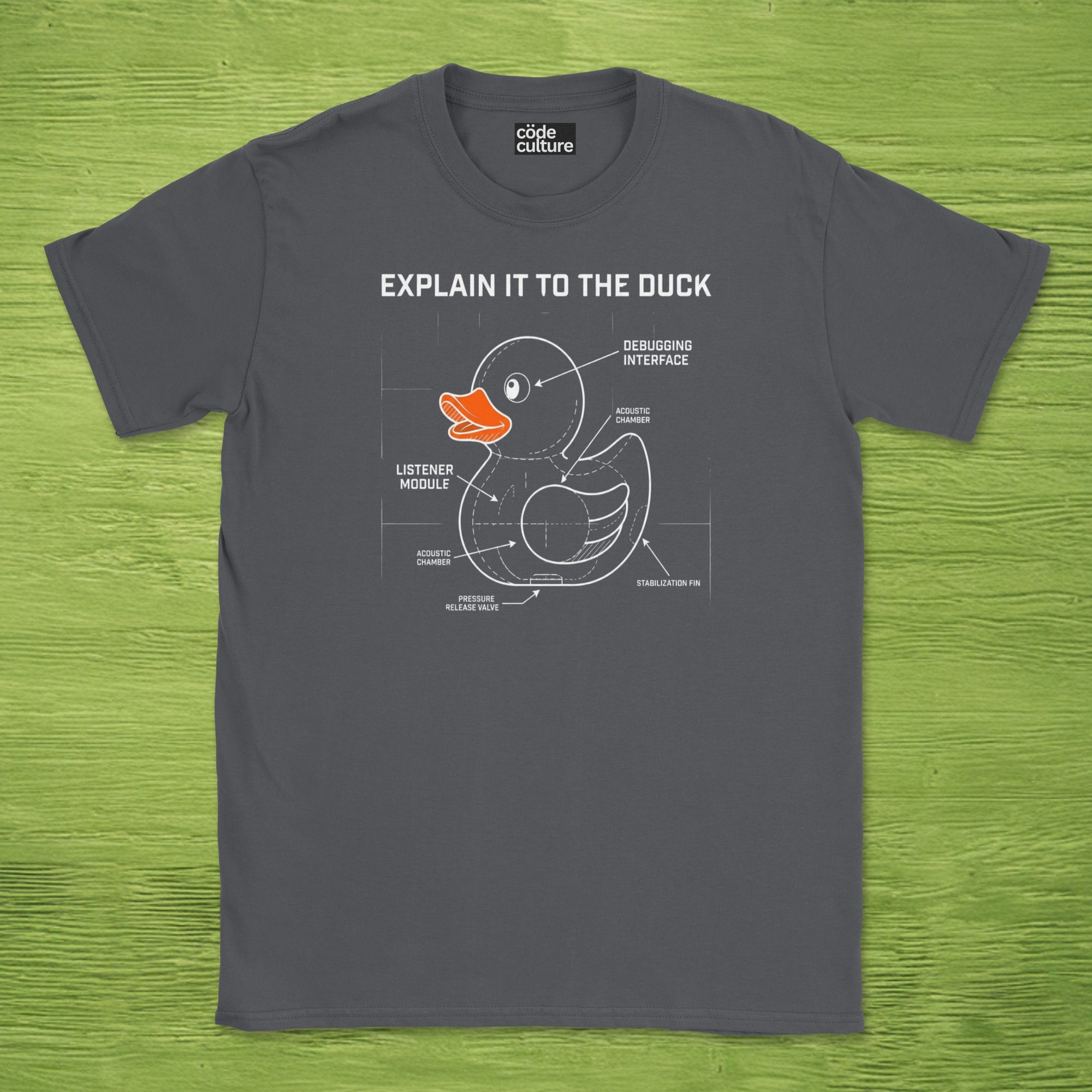 explain it to the duck shirt