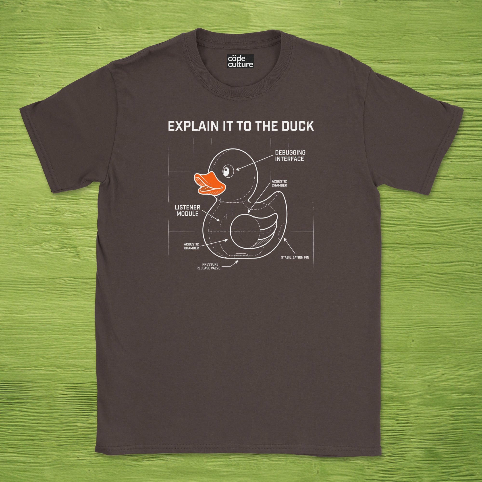 explain it to the duck shirt