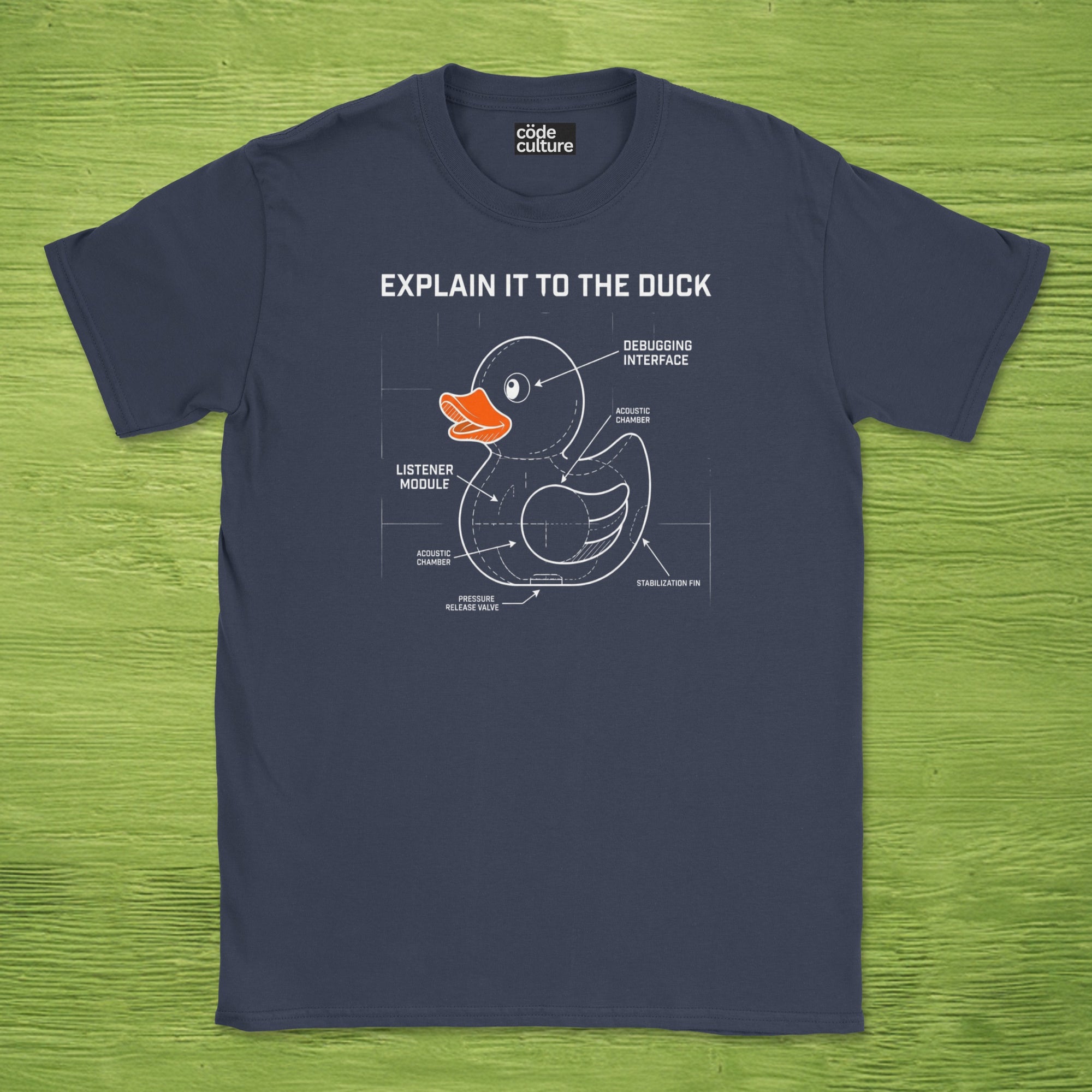 explain it to the duck shirt