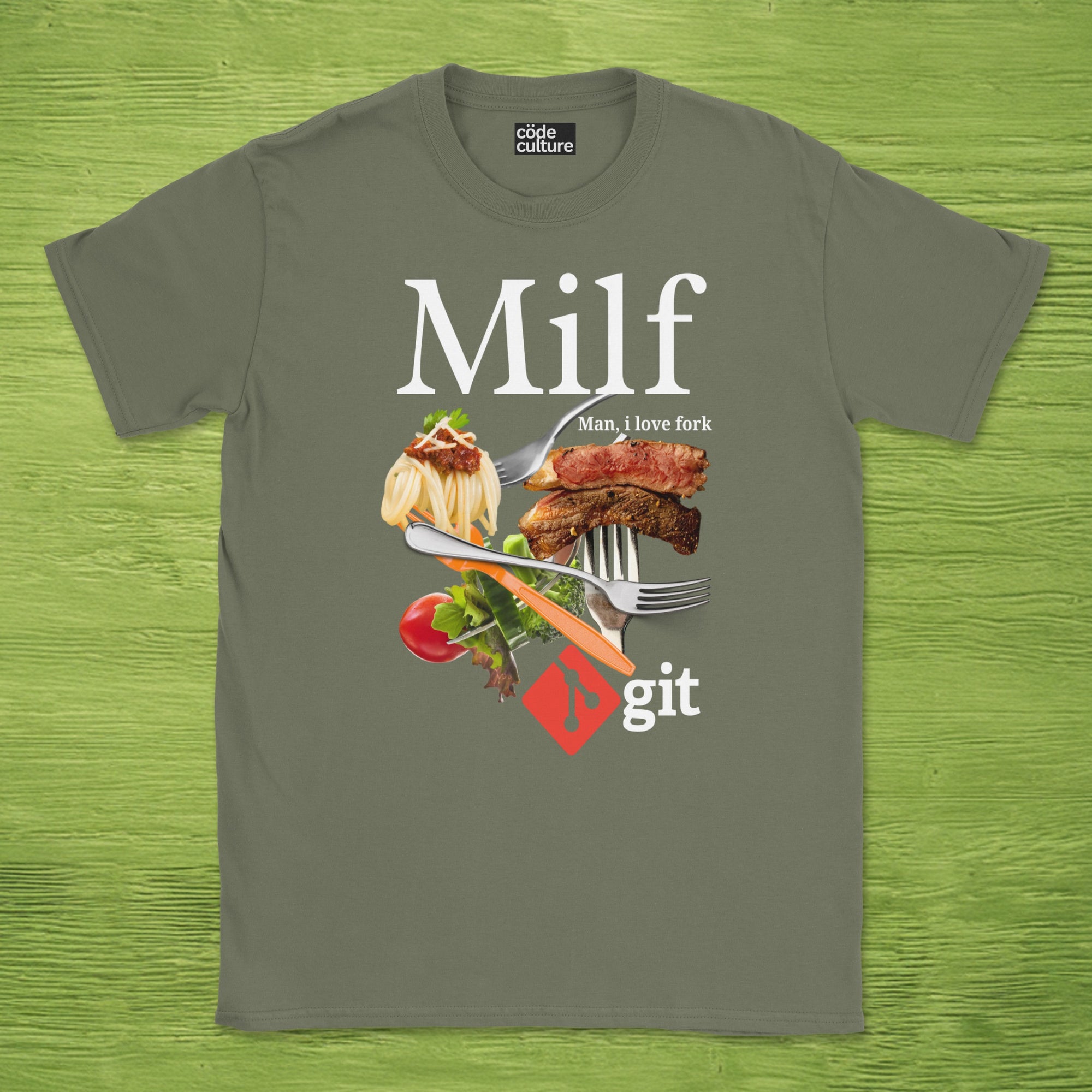 man i love fork git shirt