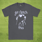 Code Culture git fetch this shirt funny programmer T-Shirt in Dark Heather Grey — Code Culture developer clothing