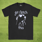 Code Culture git fetch this shirt funny programmer T-Shirt in Black — Code Culture developer clothing