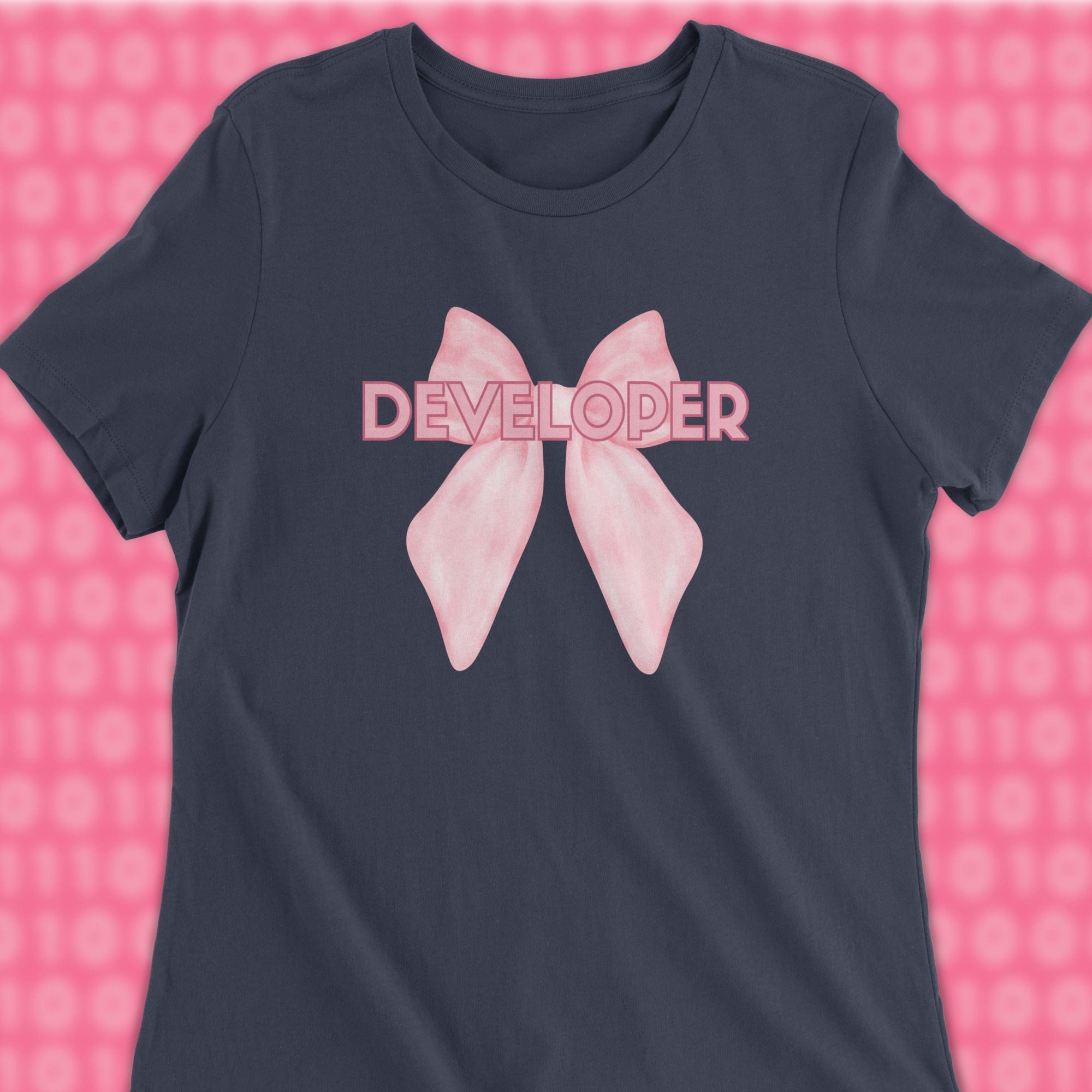 developer ribbon woman shirt