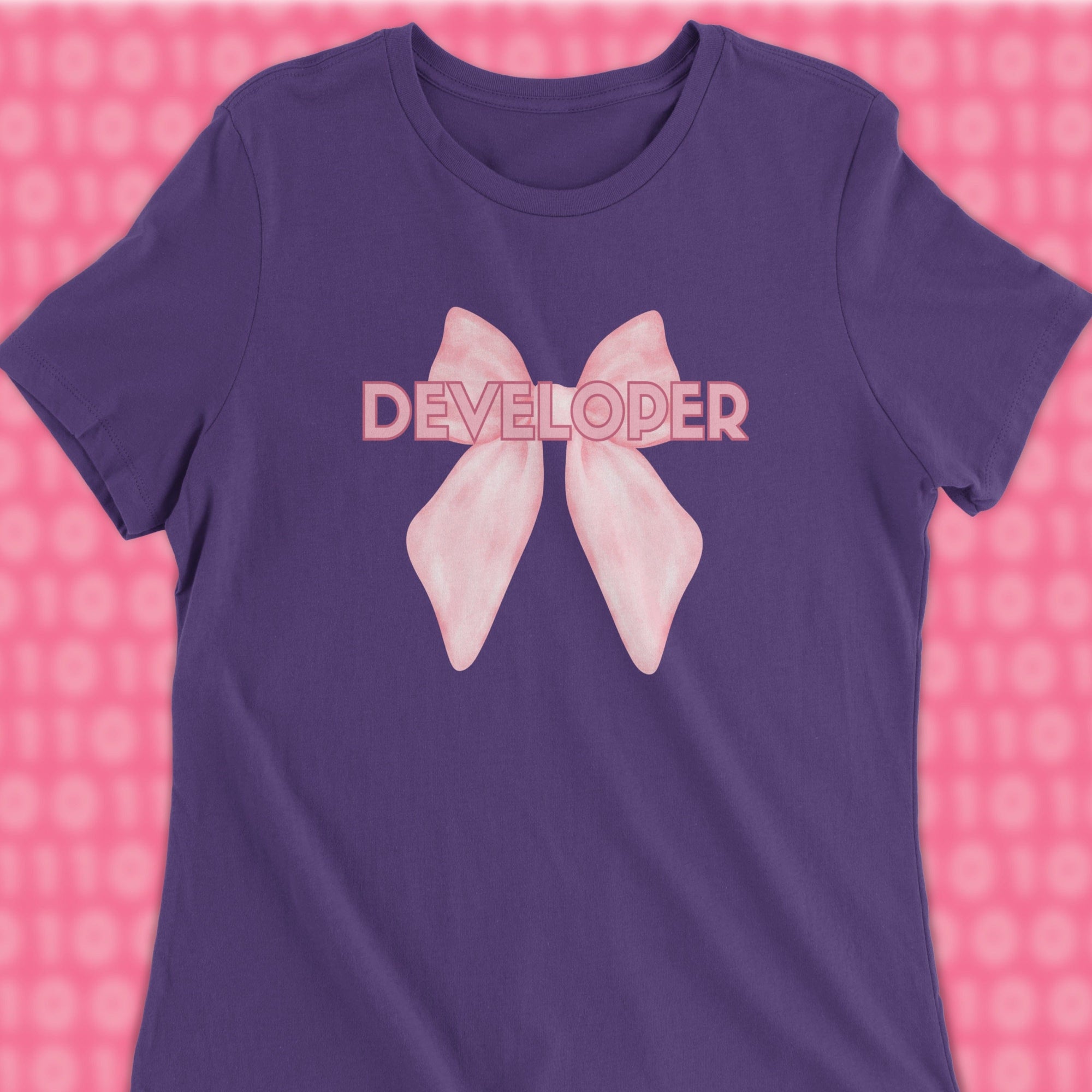 developer ribbon woman shirt