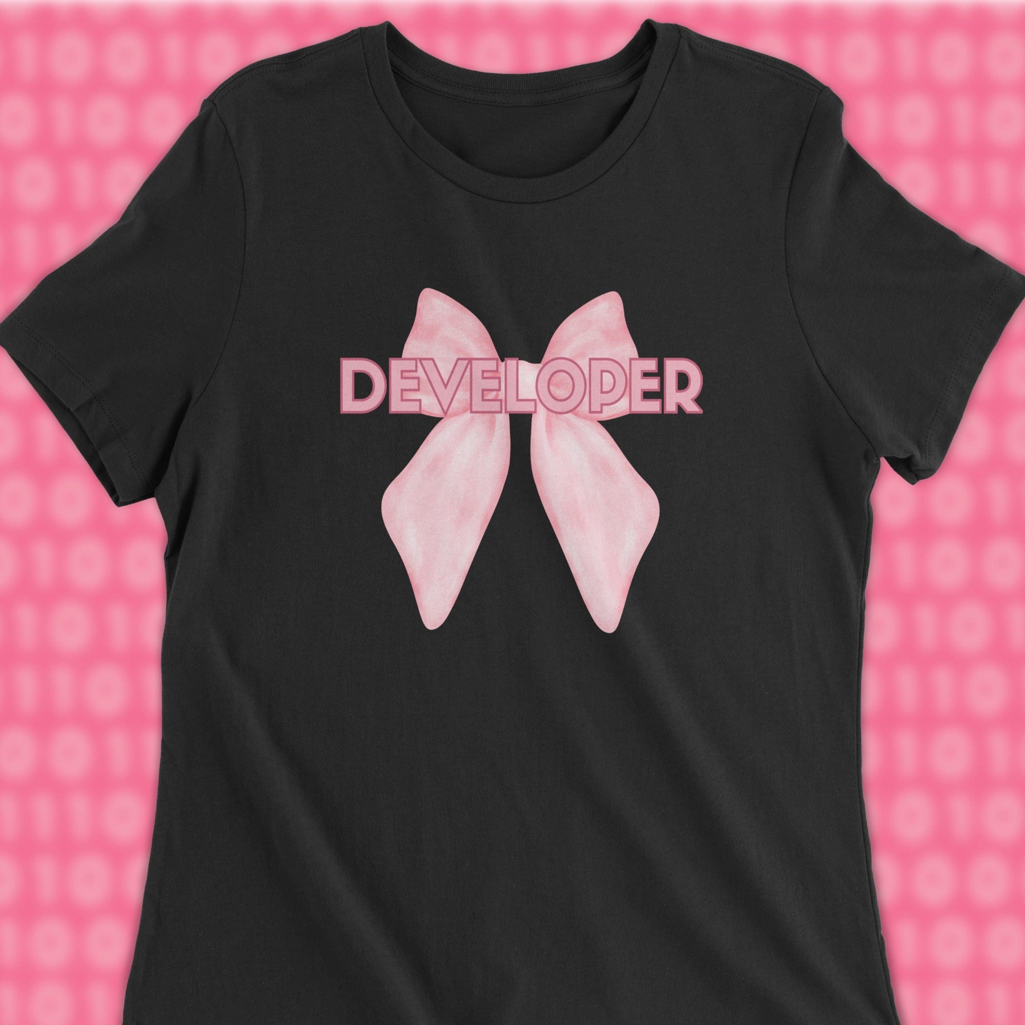 developer ribbon woman shirt