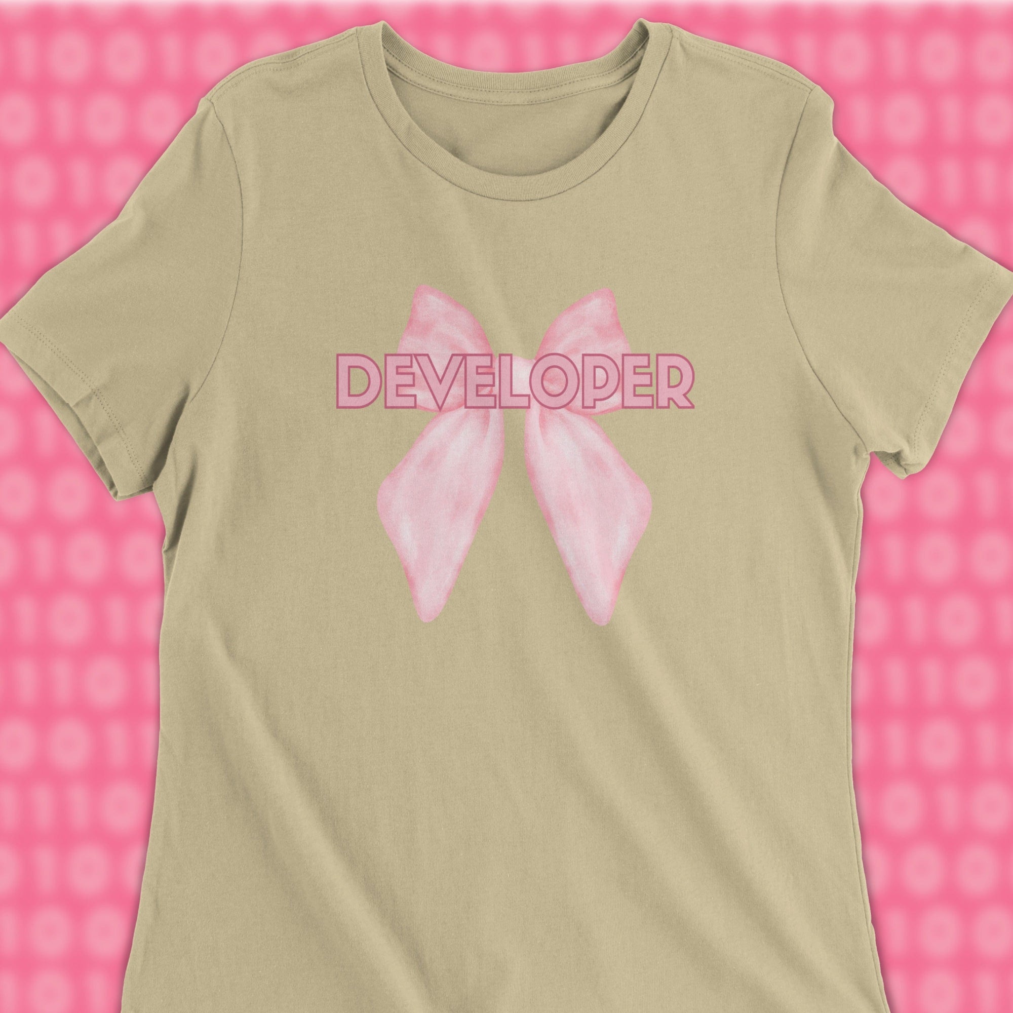 developer ribbon woman shirt