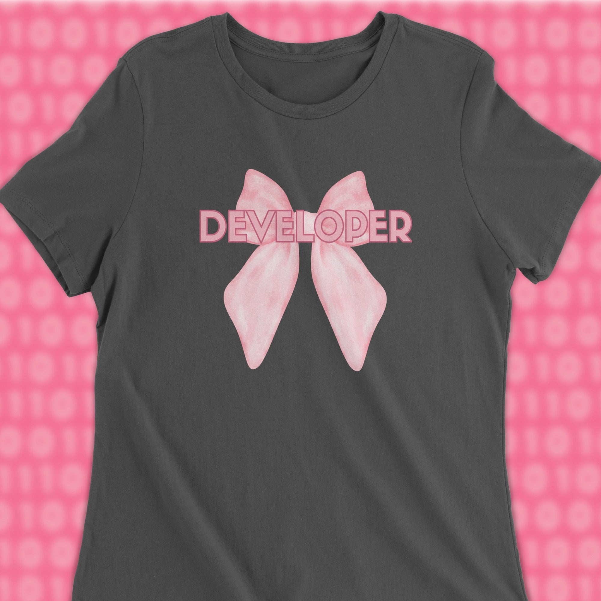 developer ribbon woman shirt