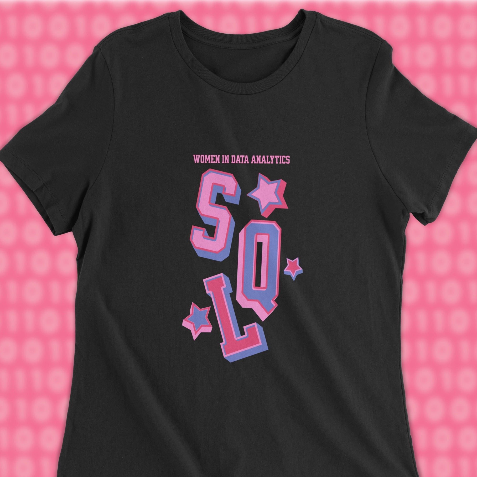 sql women in data analytics woman shirt