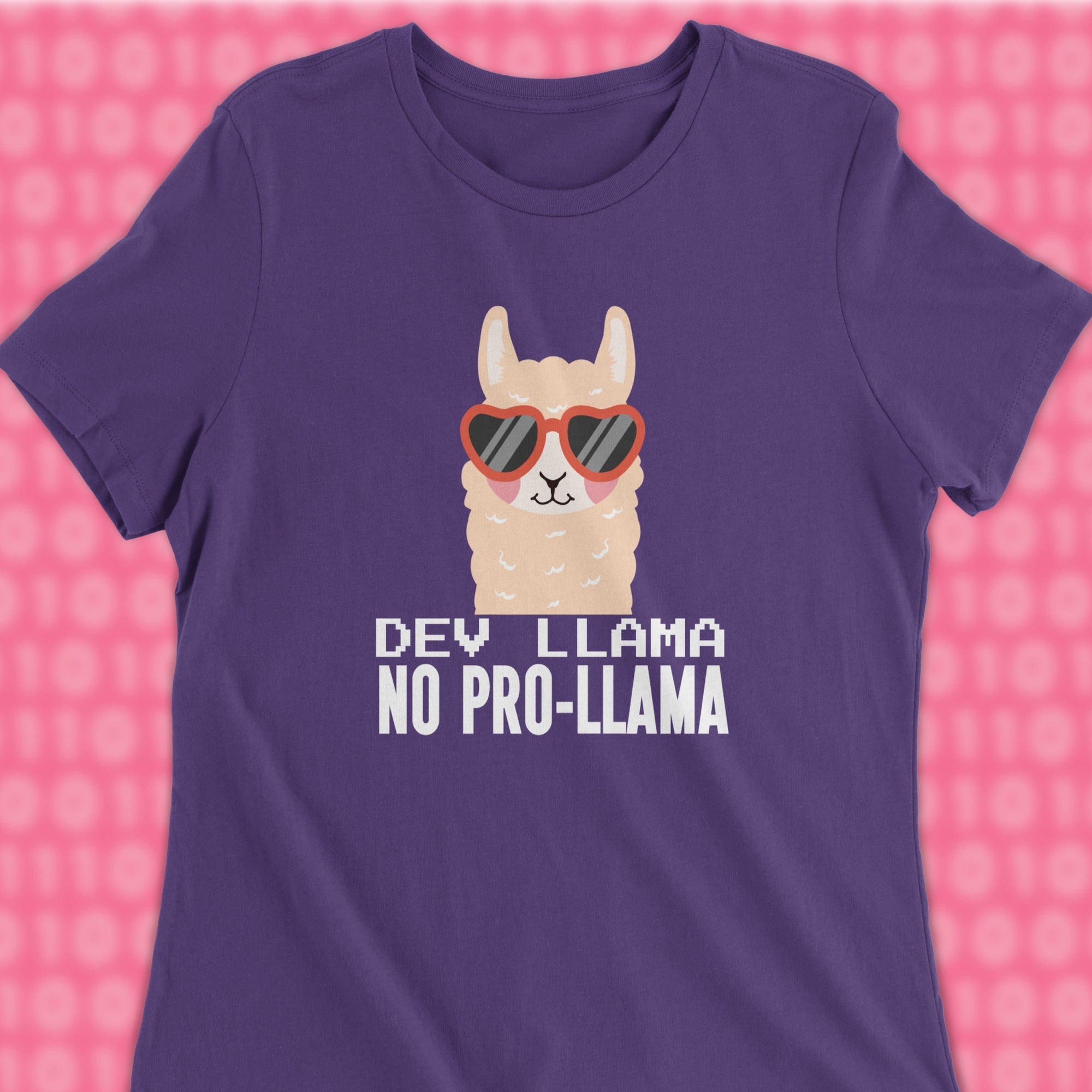 dev llama no prob-llama woman shirt