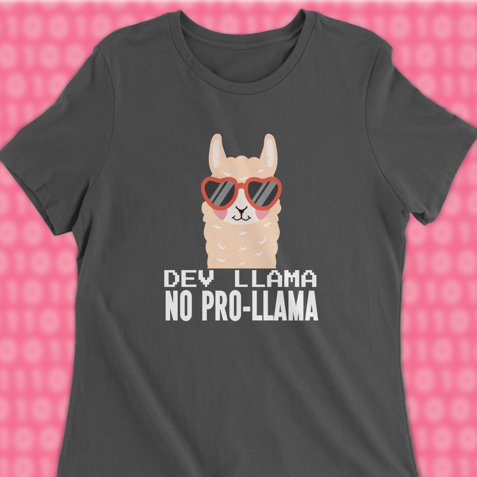 dev llama no prob-llama woman shirt
