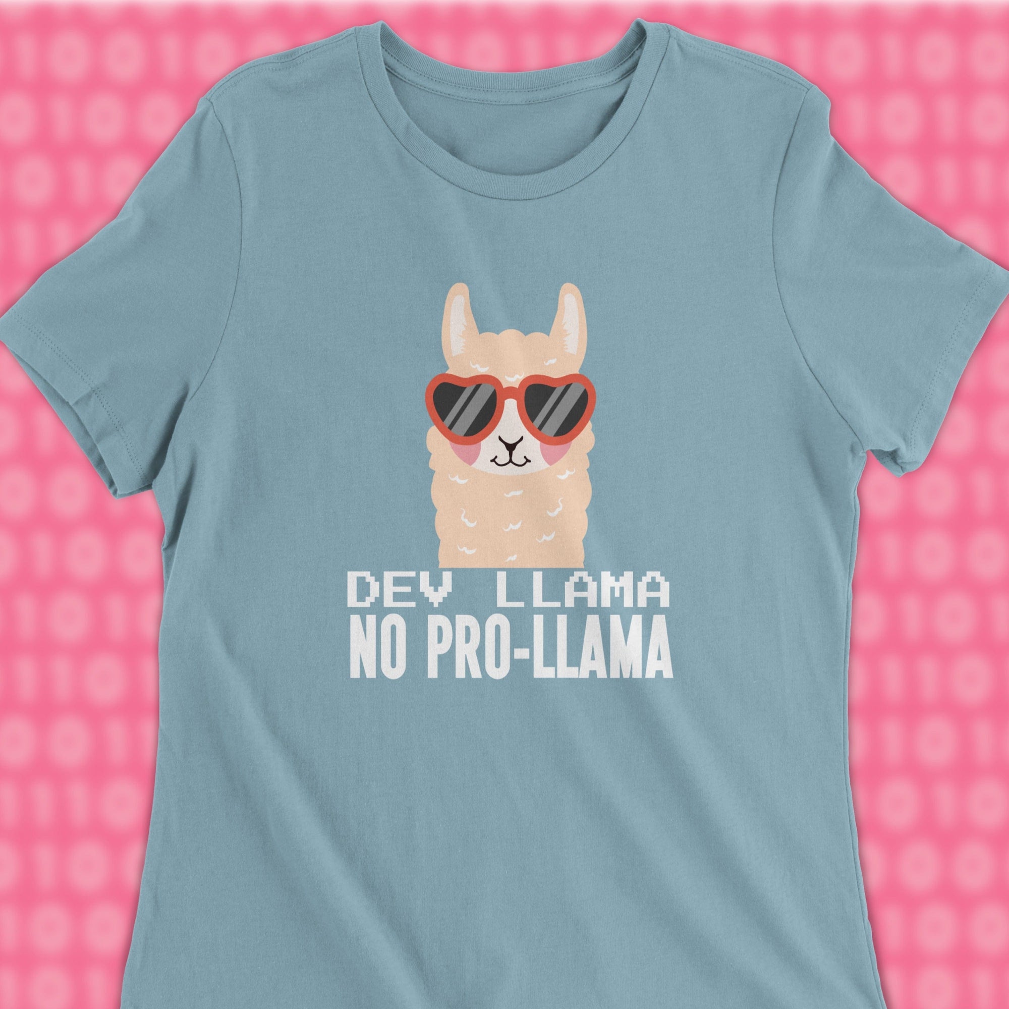 dev llama no prob-llama woman shirt