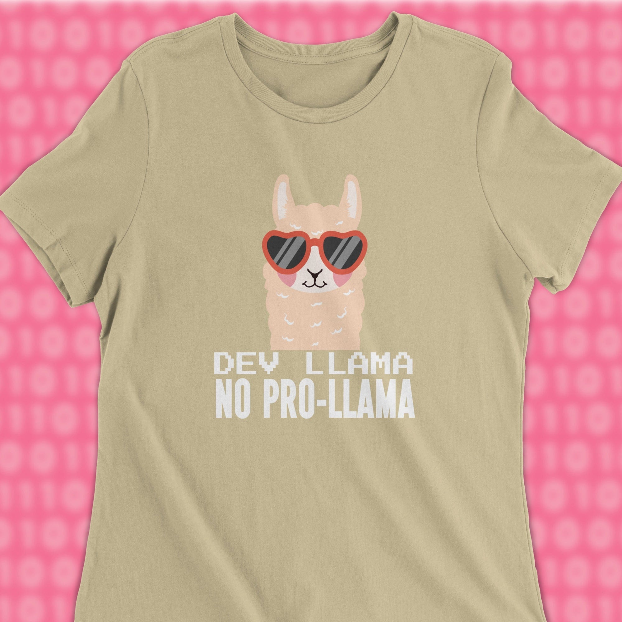 dev llama no prob-llama woman shirt