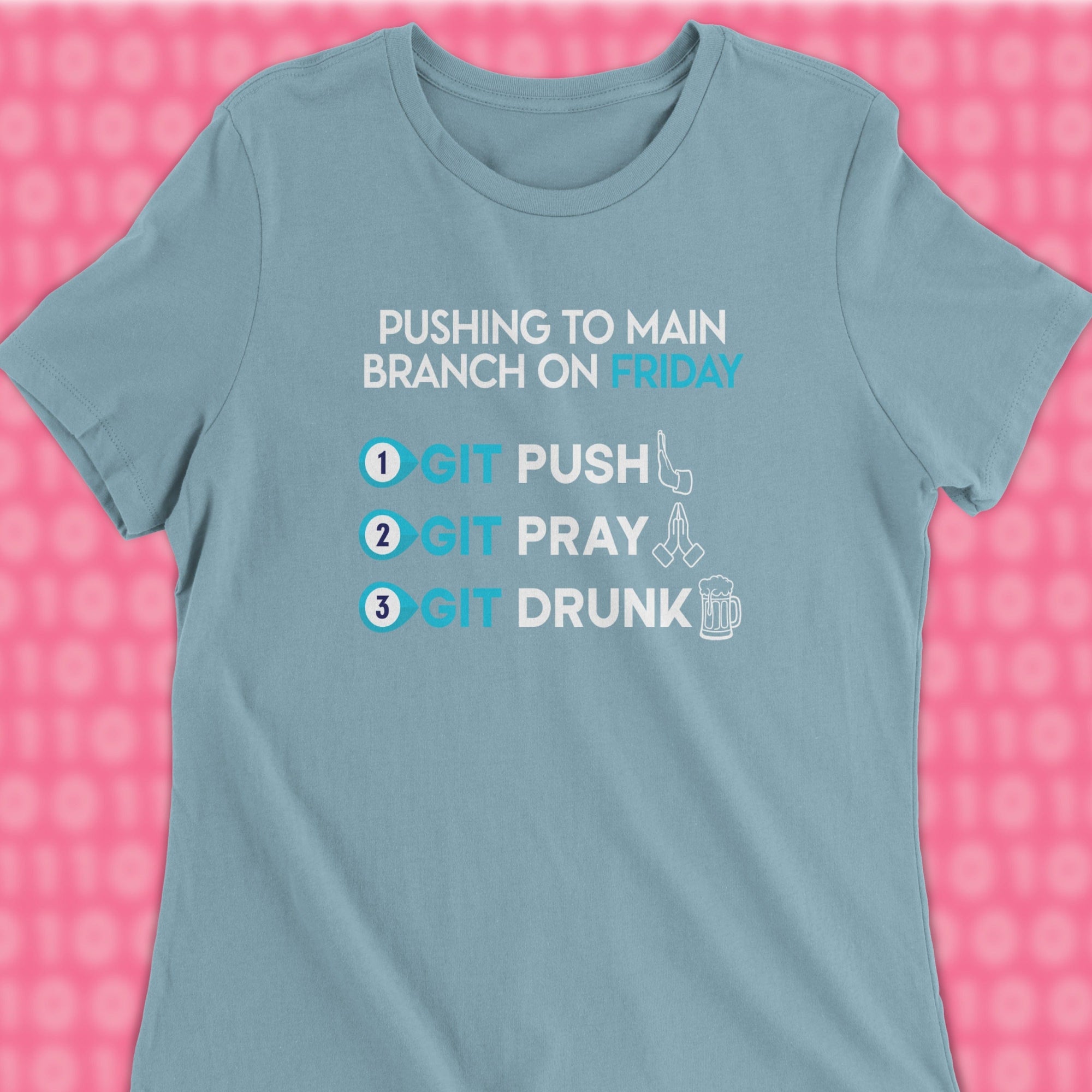 pushing to main branch on friday woman shirt