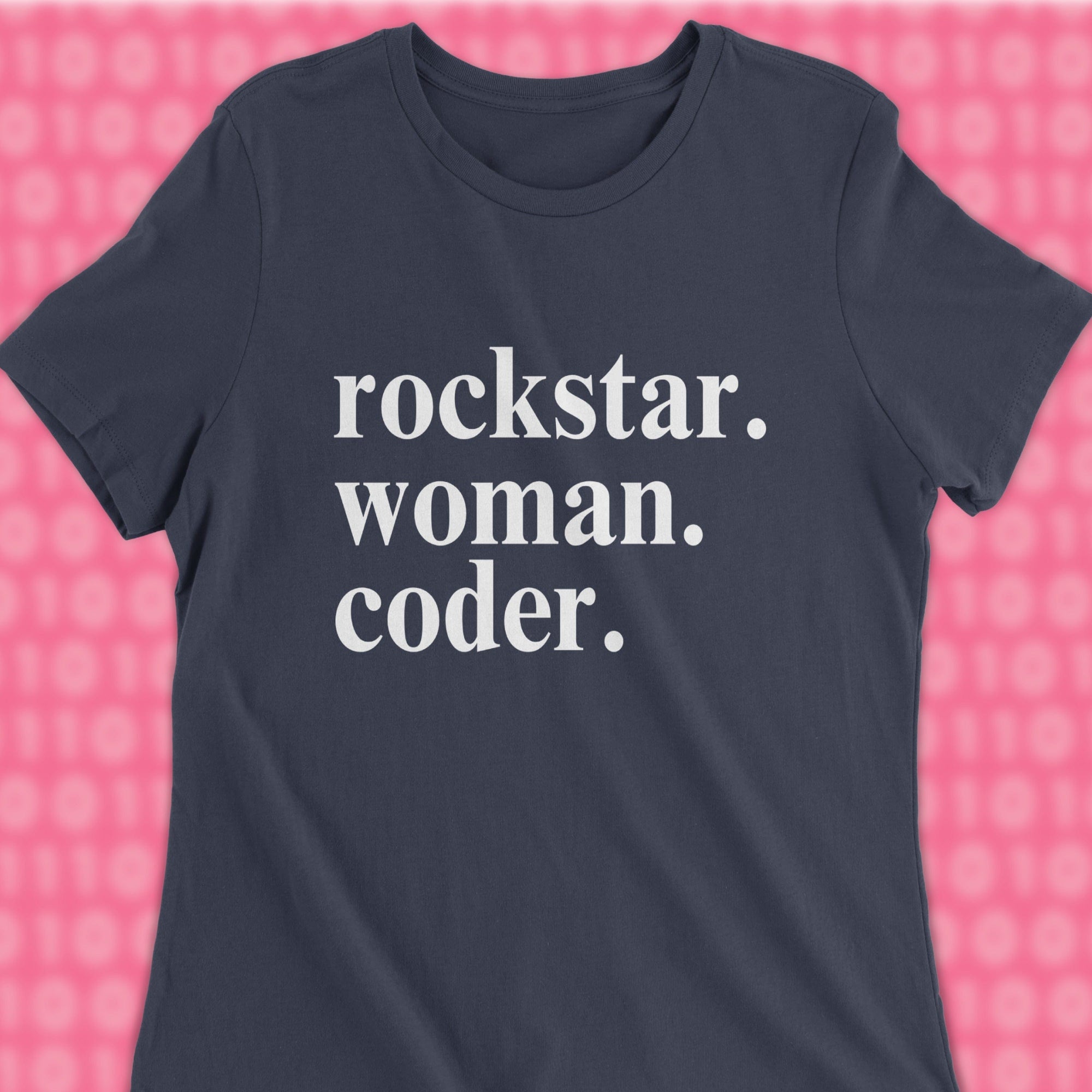 rockstar woman coder woman shirt