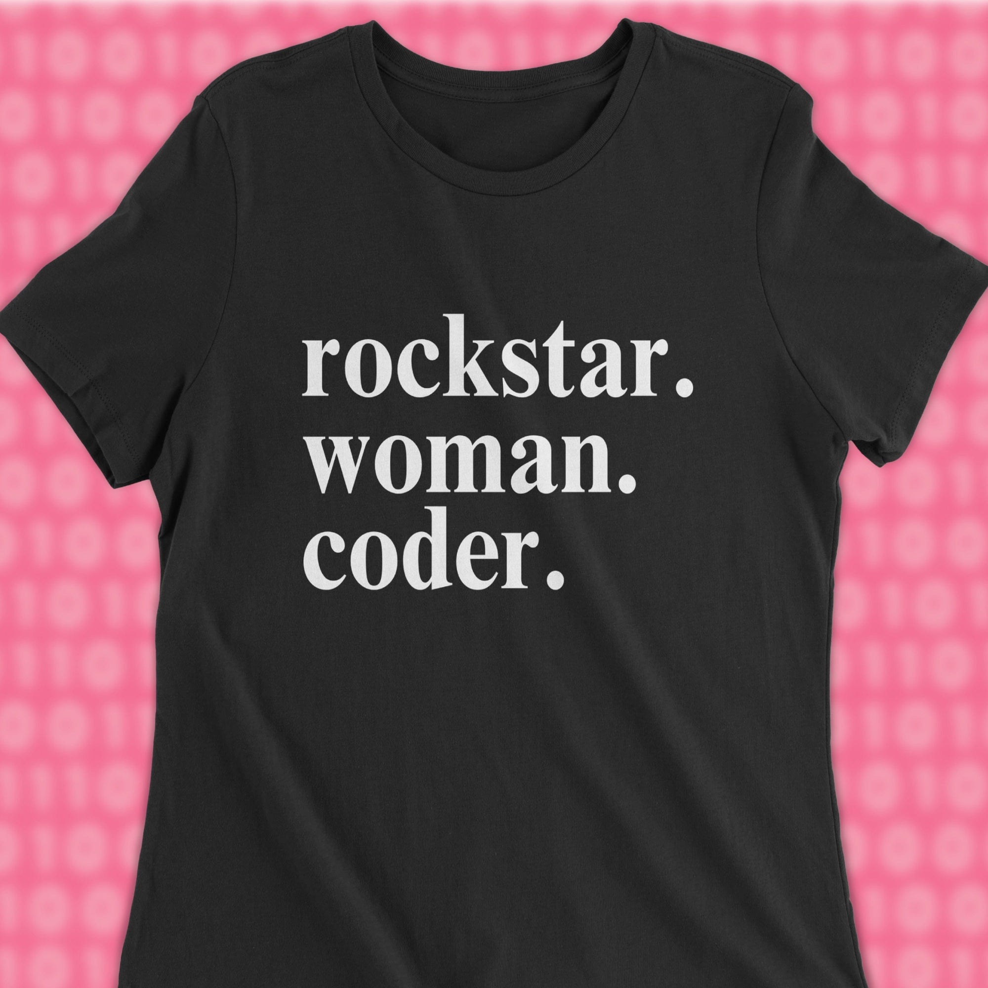 rockstar woman coder woman shirt
