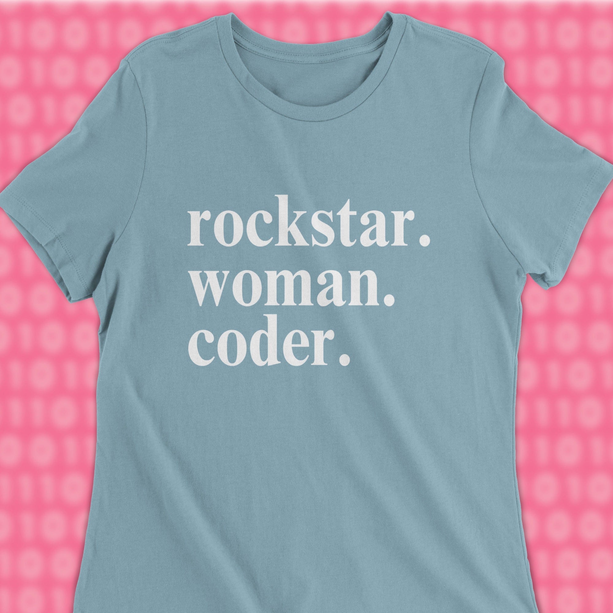 rockstar woman coder woman shirt