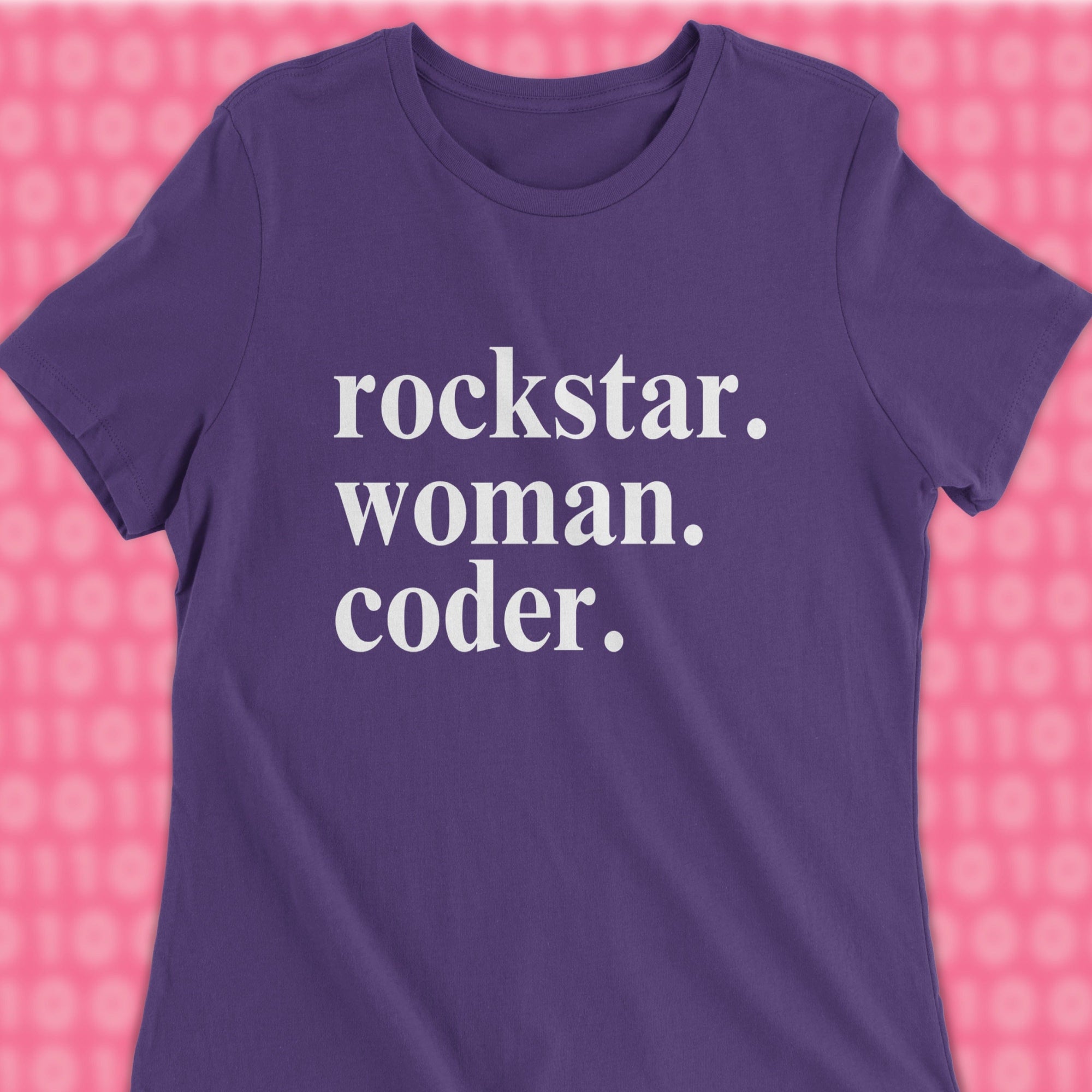 rockstar woman coder woman shirt