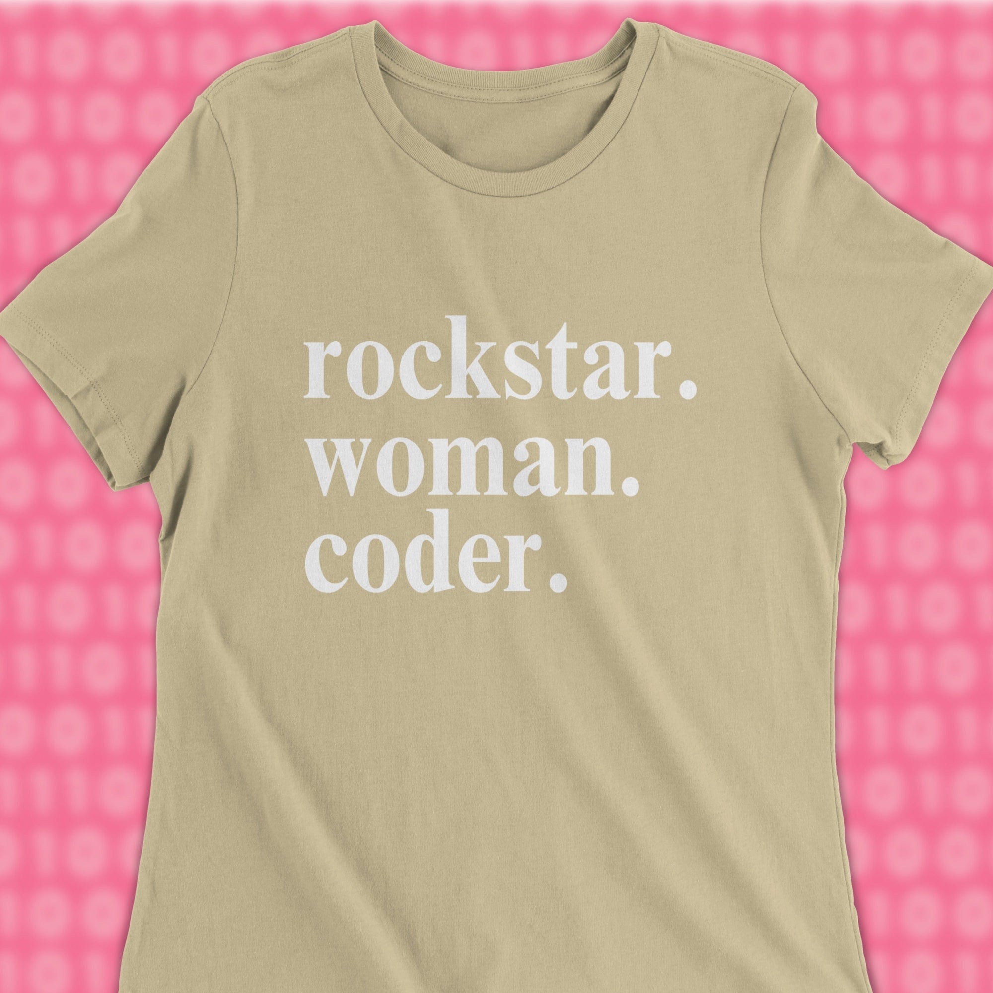 rockstar woman coder woman shirt