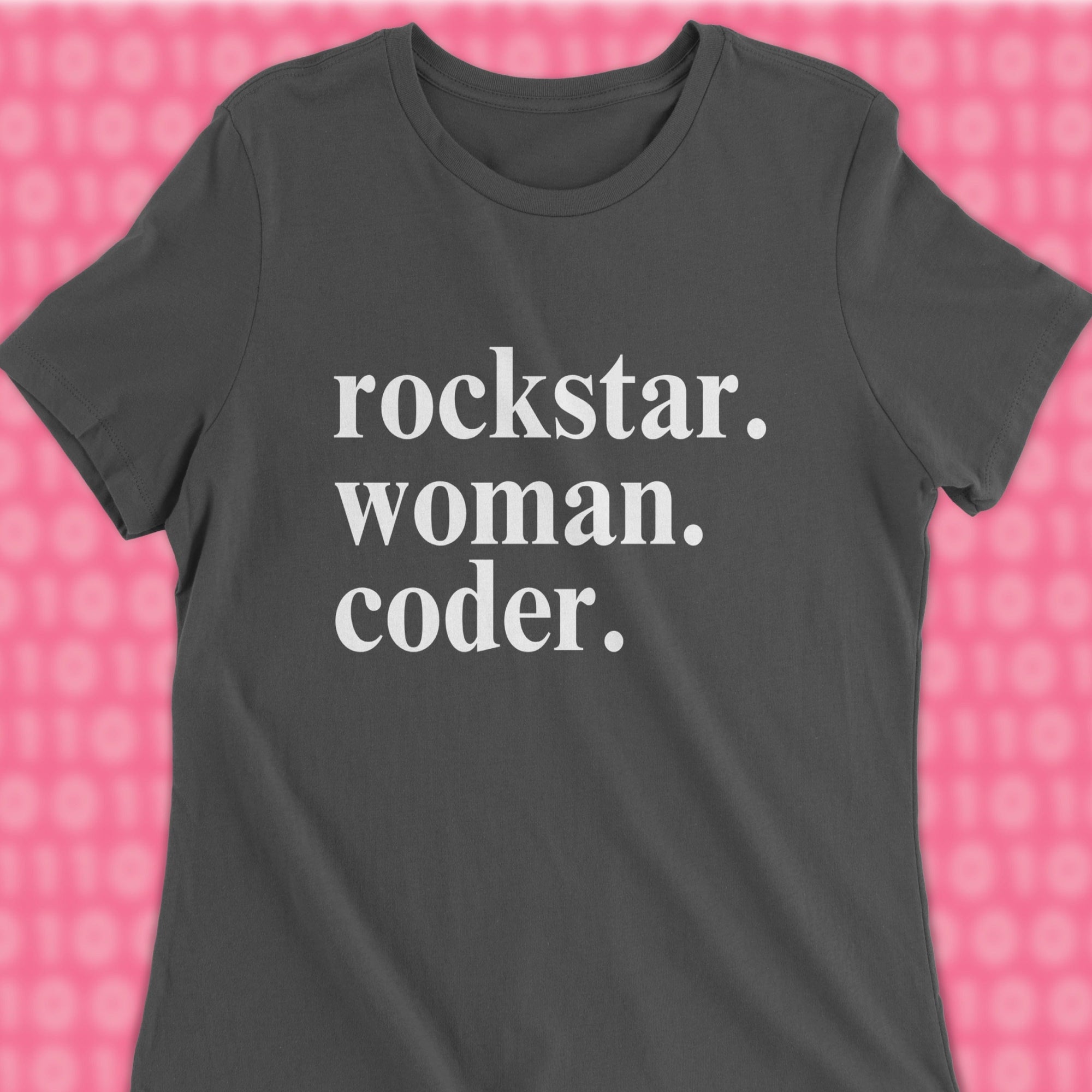 rockstar woman coder woman shirt