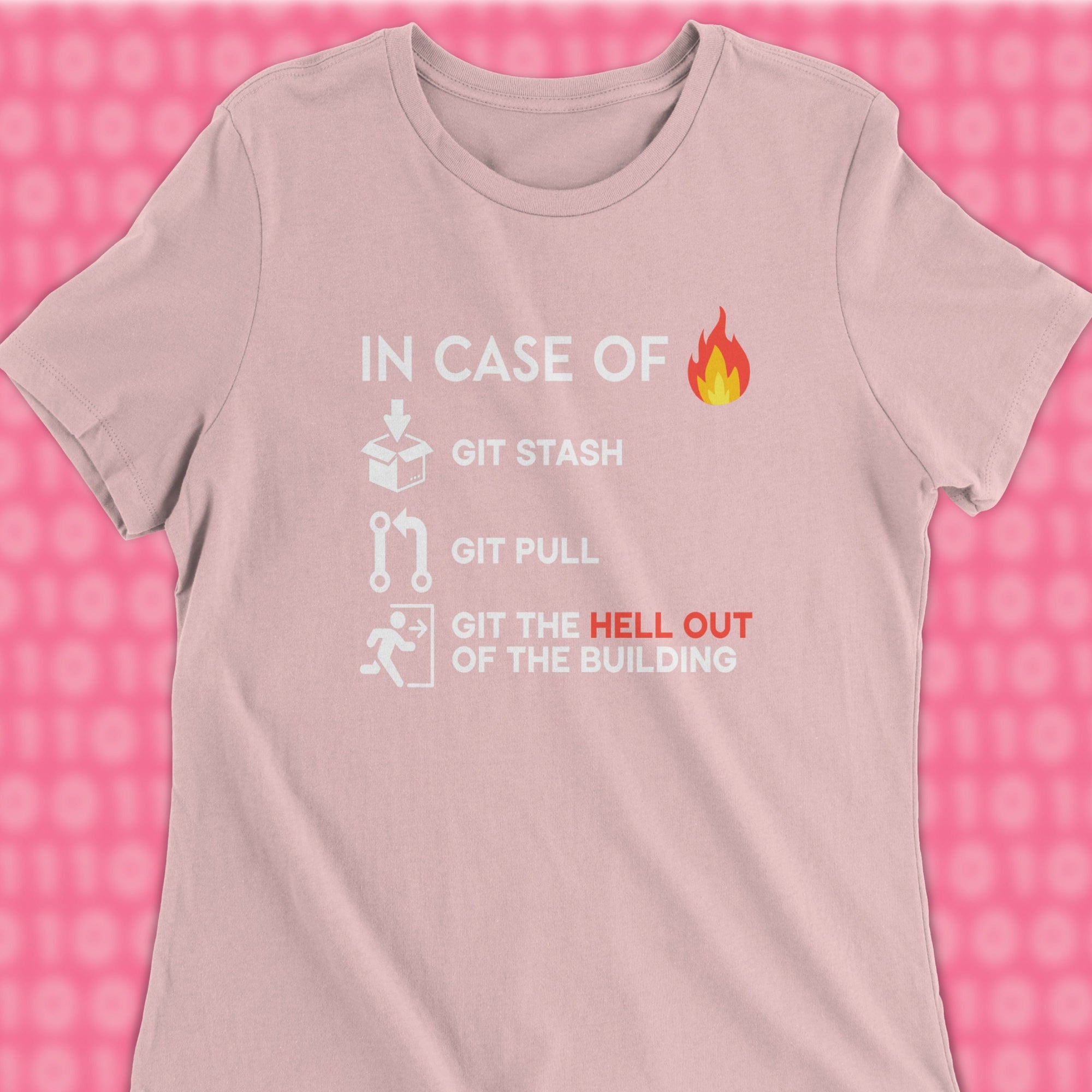 git the hell out of the building woman shirt