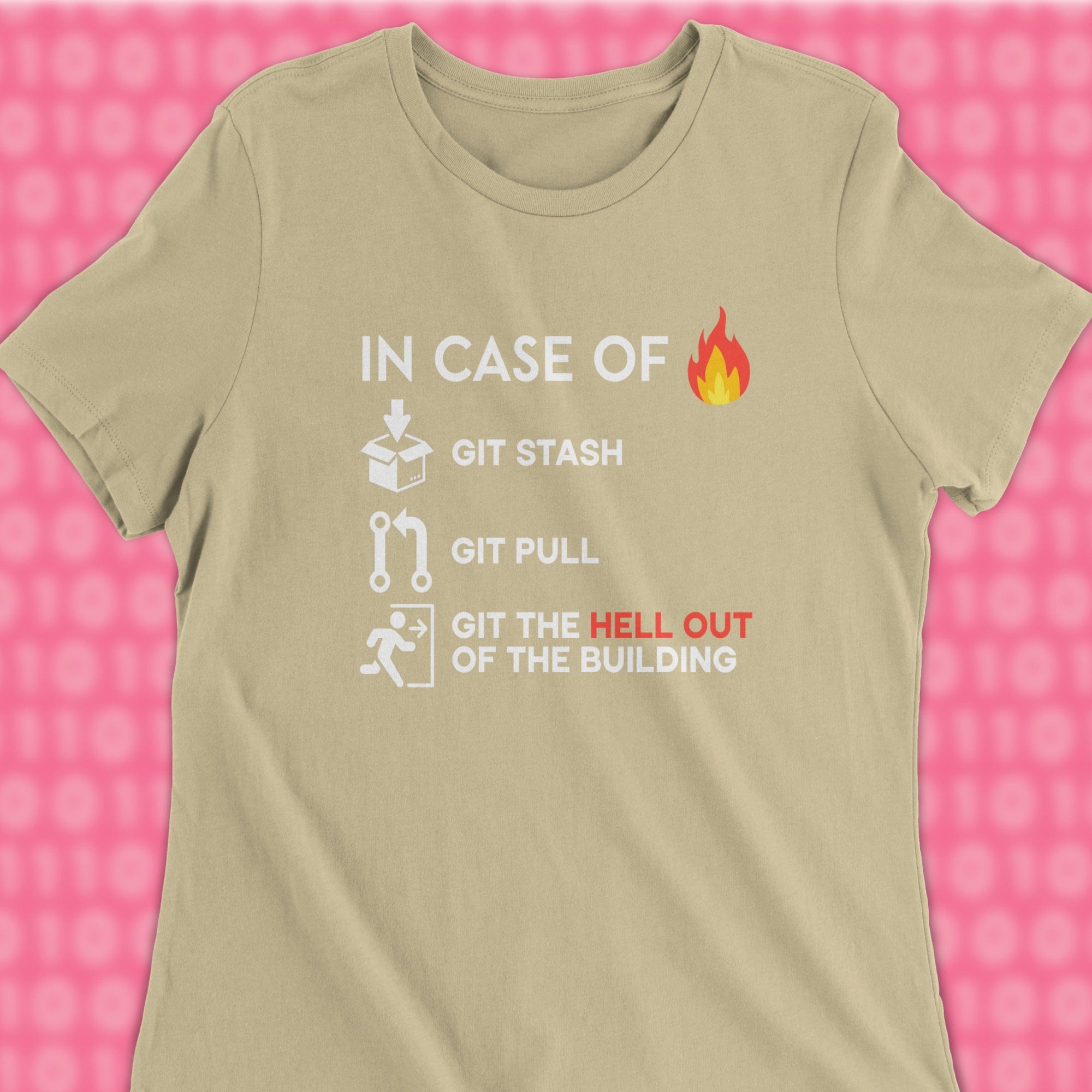 git the hell out of the building woman shirt