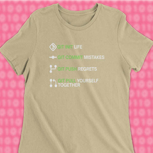 git init life woman shirt