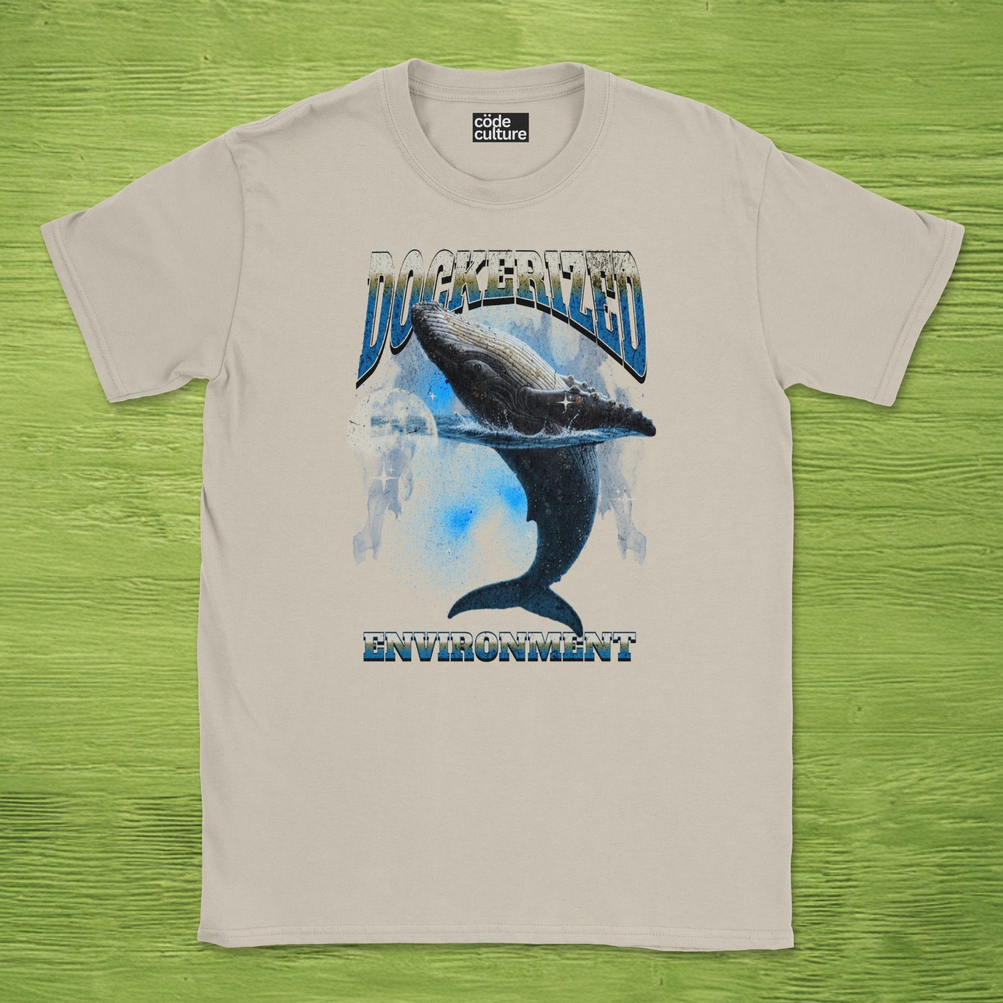 dockerized environment whale shirt