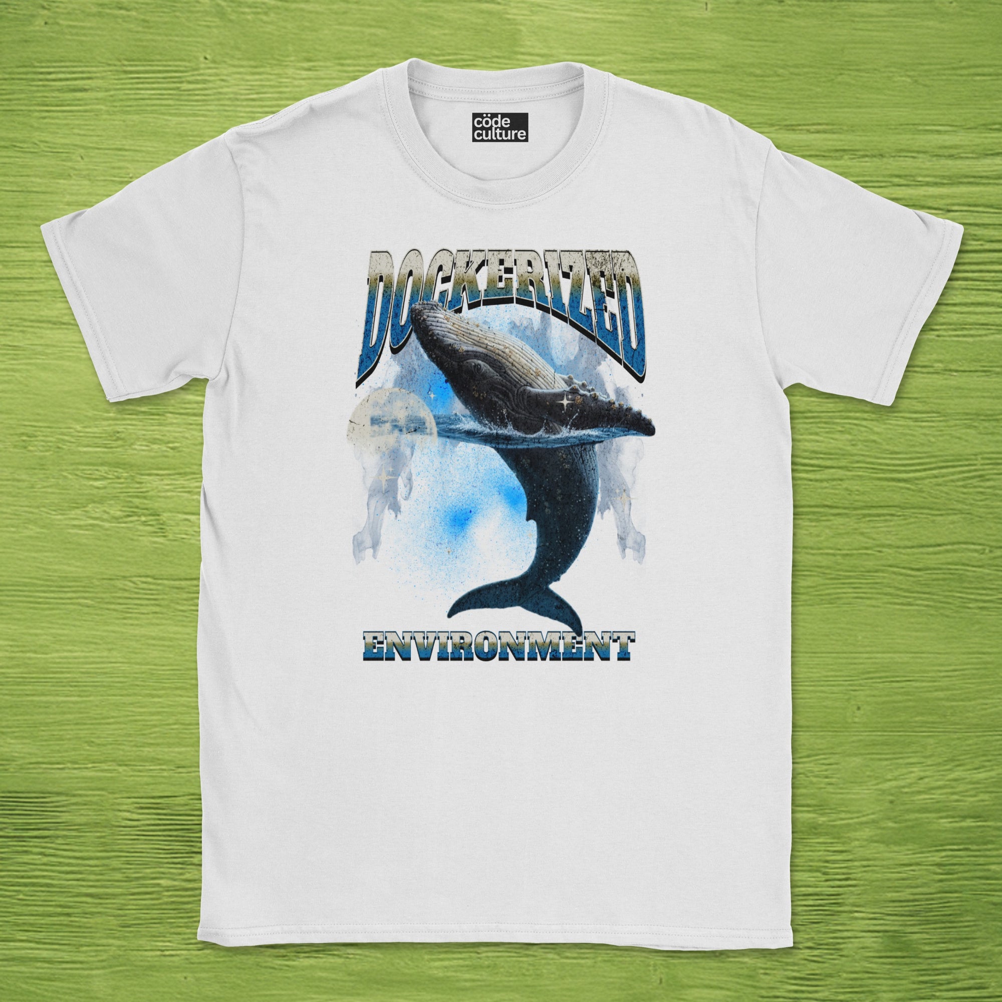 dockerized environment whale shirt