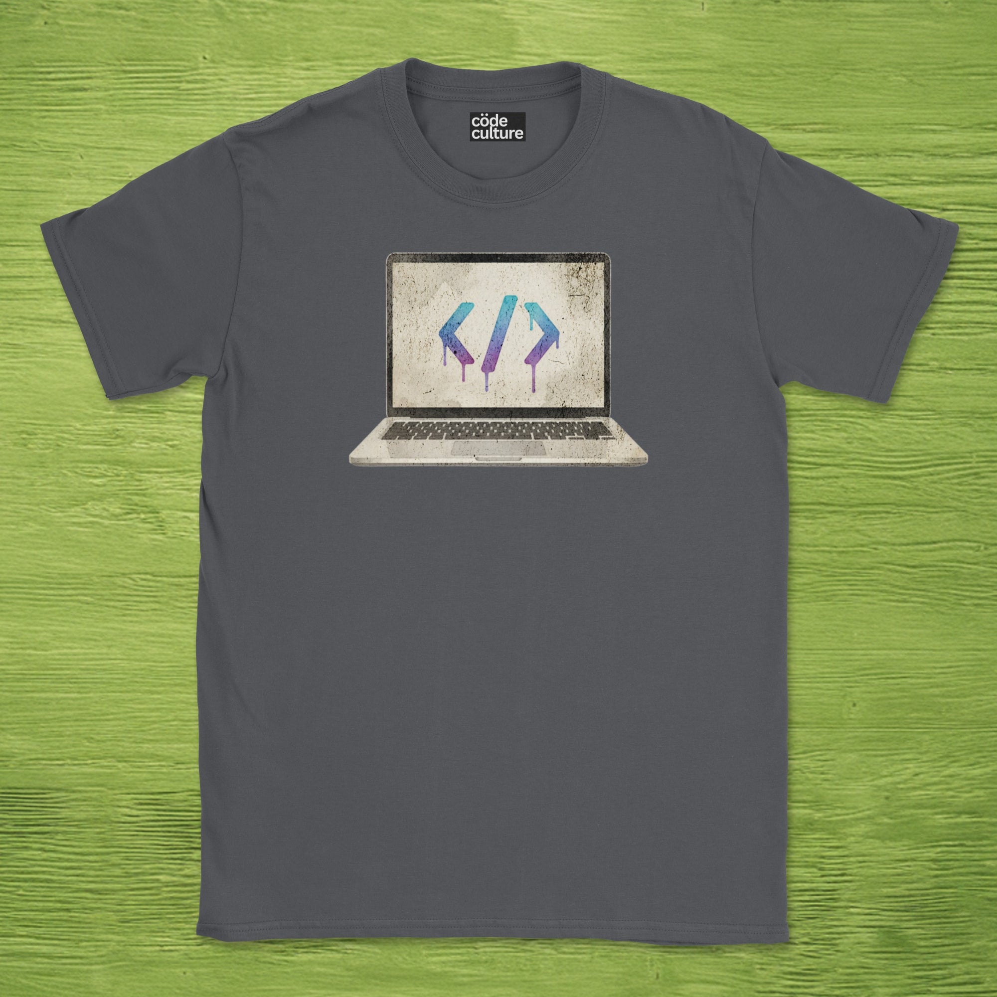watercolor laptop shirt
