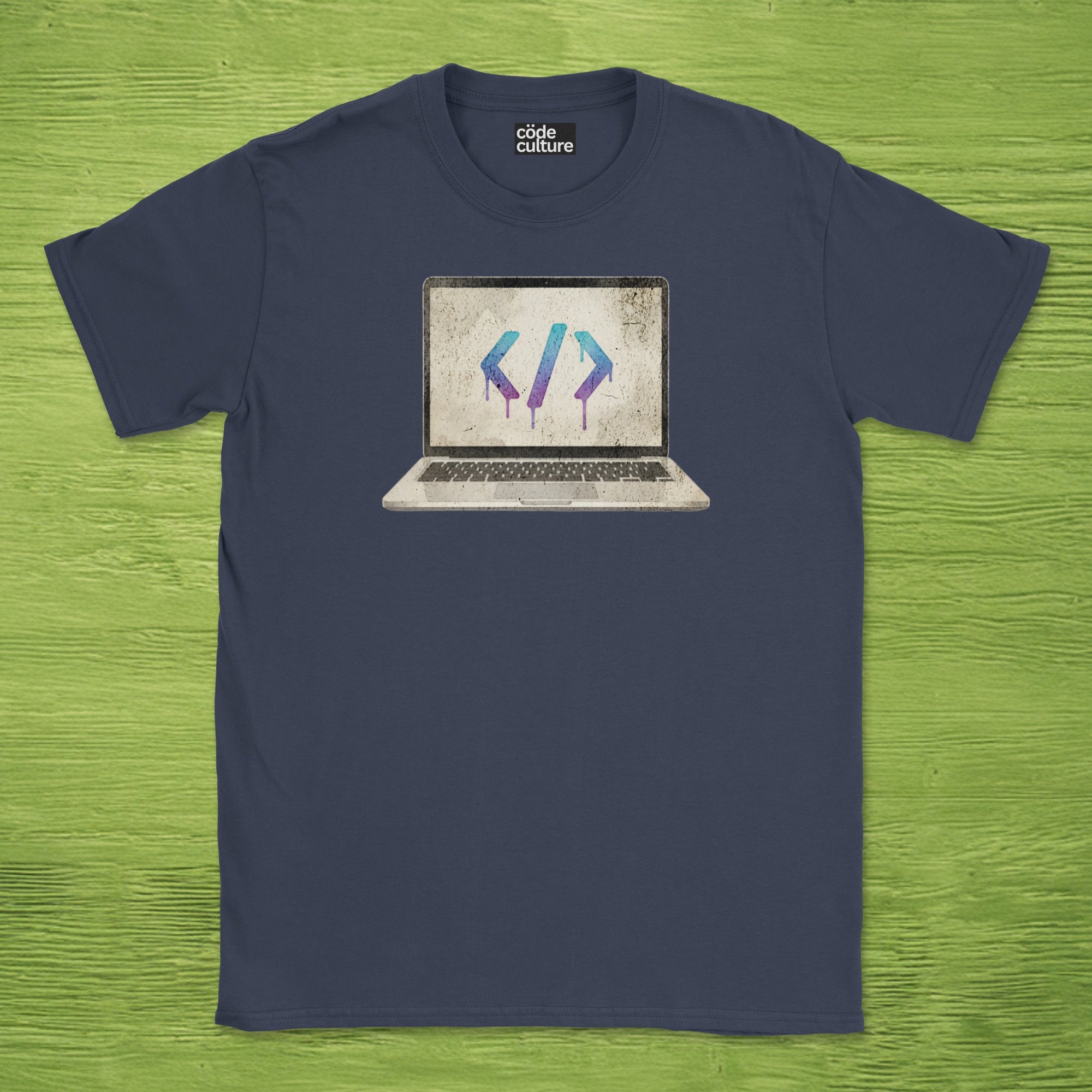 watercolor laptop shirt