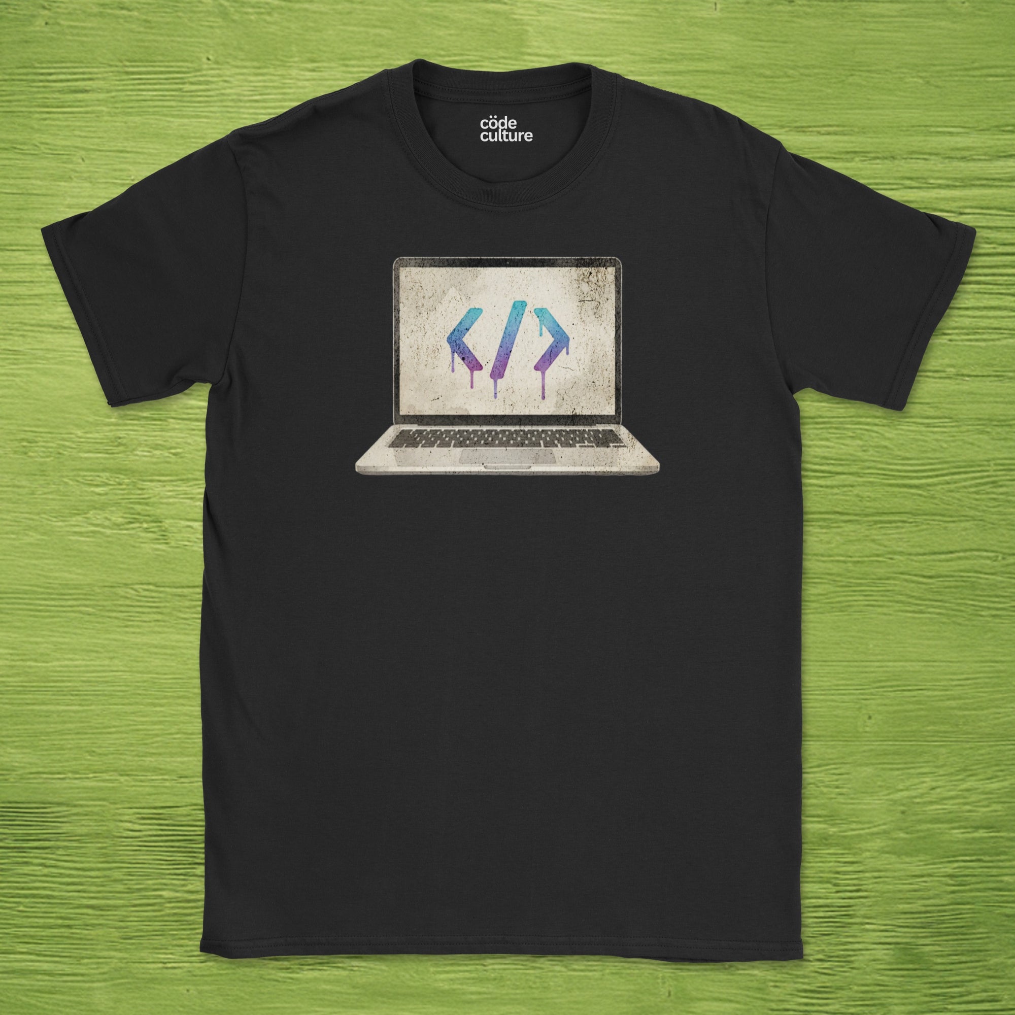 watercolor laptop shirt