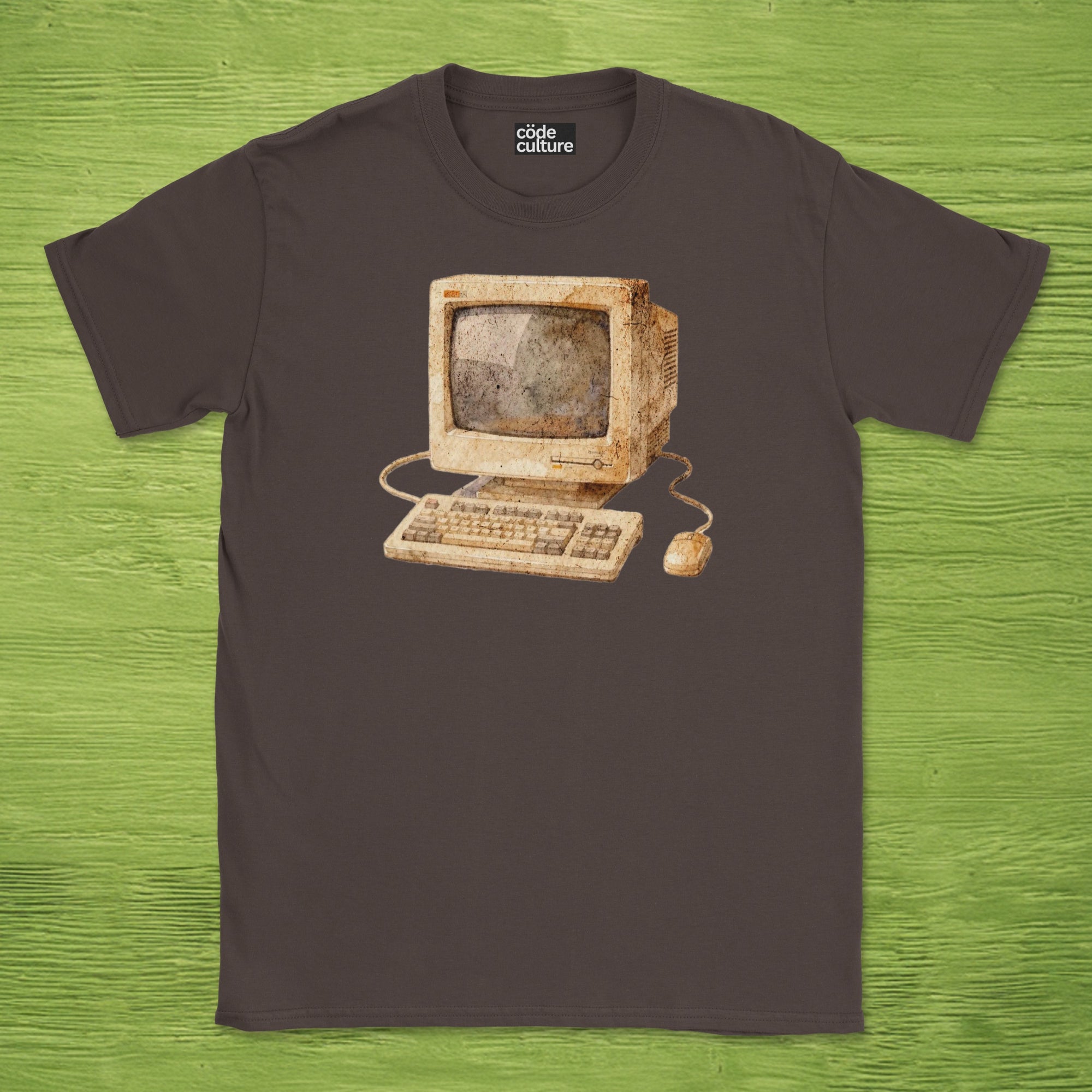 watercolor computer shirt